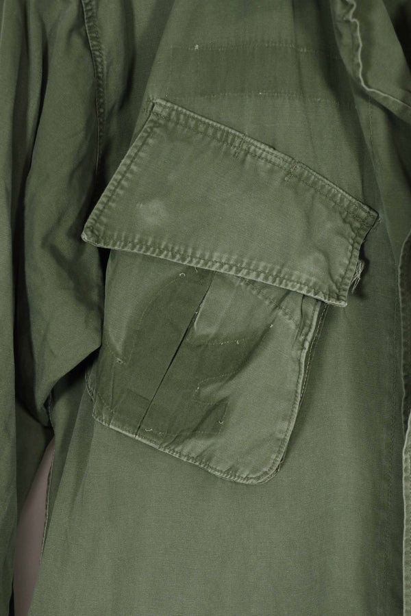 実物　2nd Model ジャングルファティーグ　ジャケット　汚れ　パッチ跡あり　L-R サイズ　中古品　A