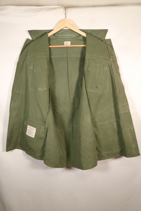 1968年契約　S-R　USAF　4th Model ジャングルファティーグ　ジャケット　半袖カスタム　中古品