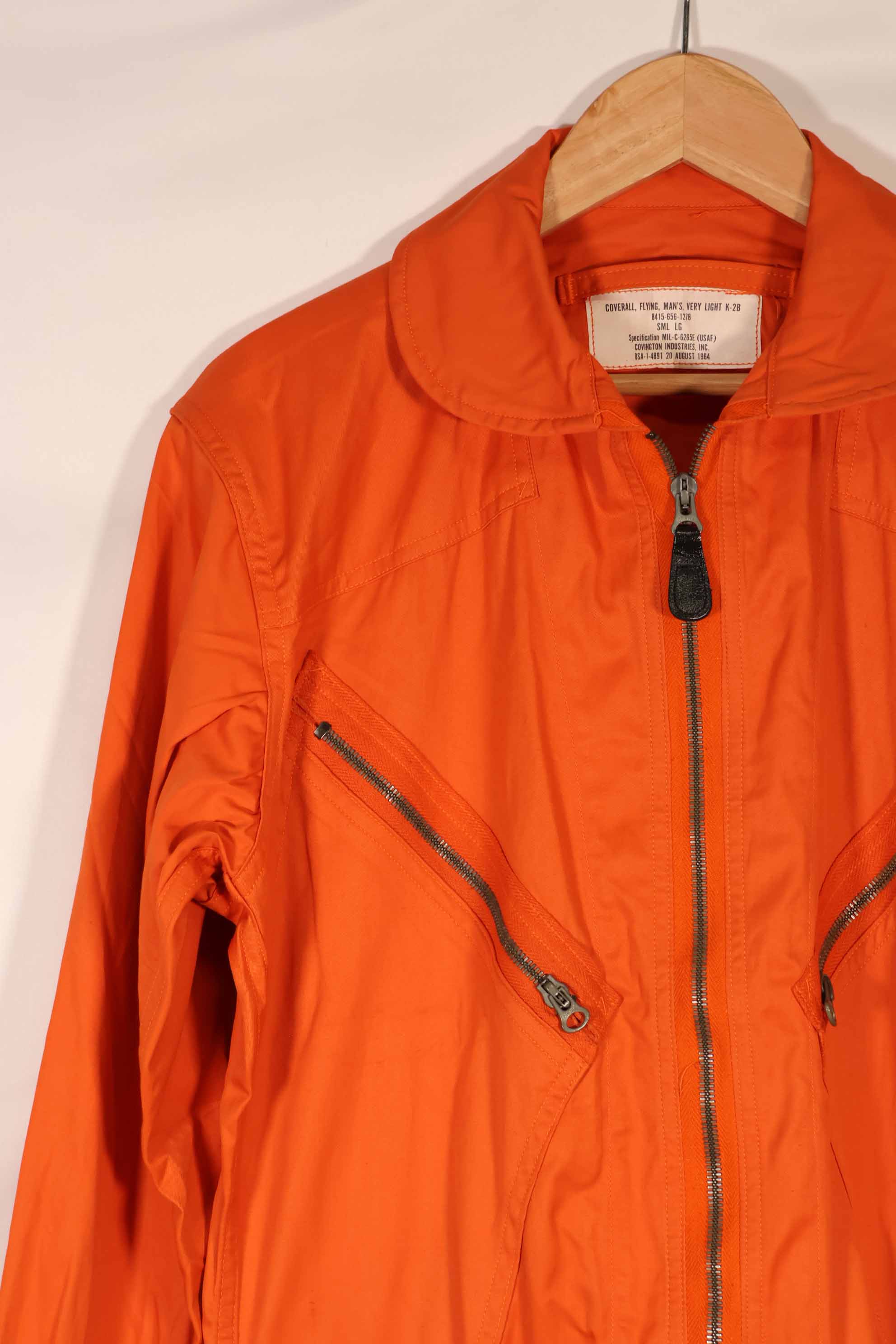 実物　1964年製　アメリカ空軍　USAF K2-B　未使用品　レスキューオレンジ色
