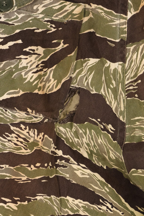 1960年代中頃　推定US-L〜XL　沖縄タイガー　タイガーストライプ　パンツ　HAMAジッパー　中古品