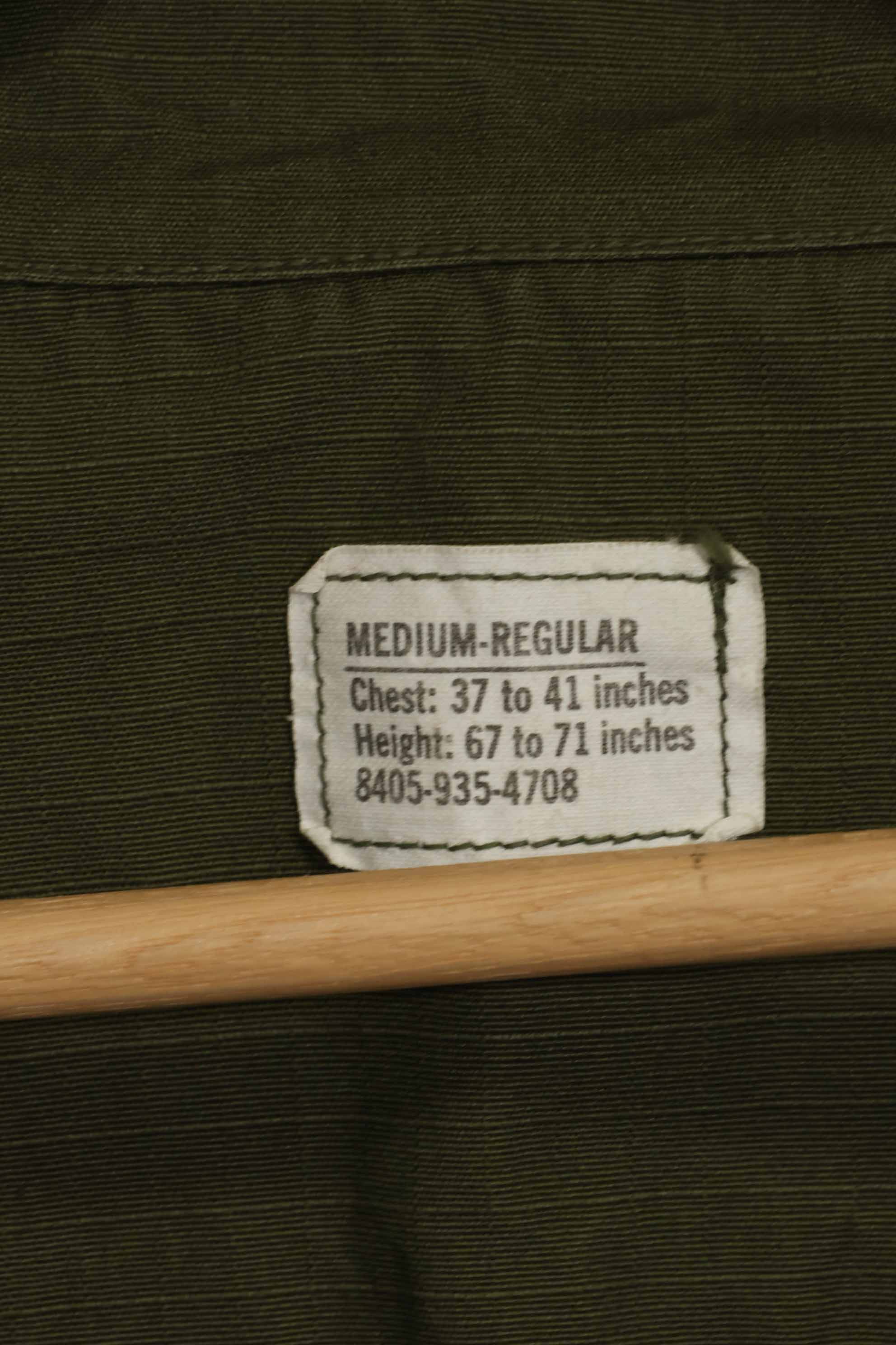 1970年契約　デッドストック　4th Model ジャングルファティーグ　ジャケット　M-R　未使用品 　B