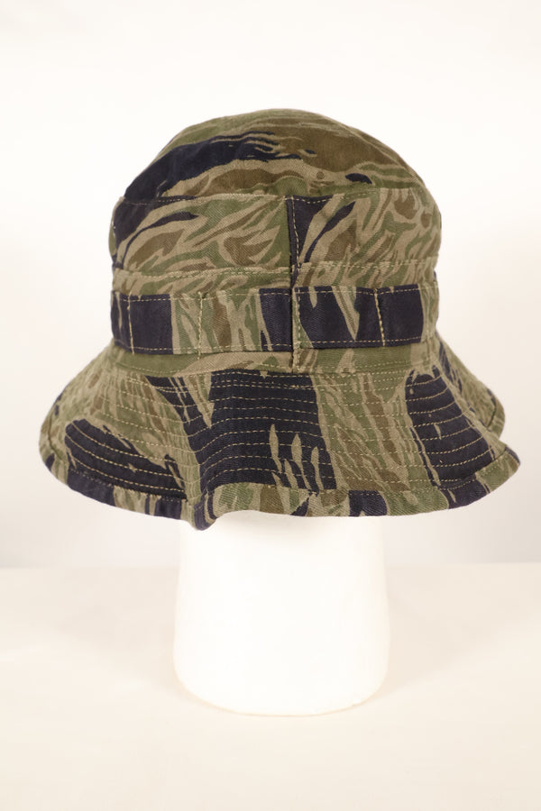 大阪 MASH製　A-M　シルバータイガーストライプ　CISOカット ブーニーハット　中古品