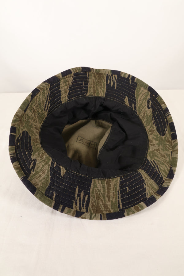 大阪 MASH製　A-M　シルバータイガーストライプ　CISOカット ブーニーハット　中古品