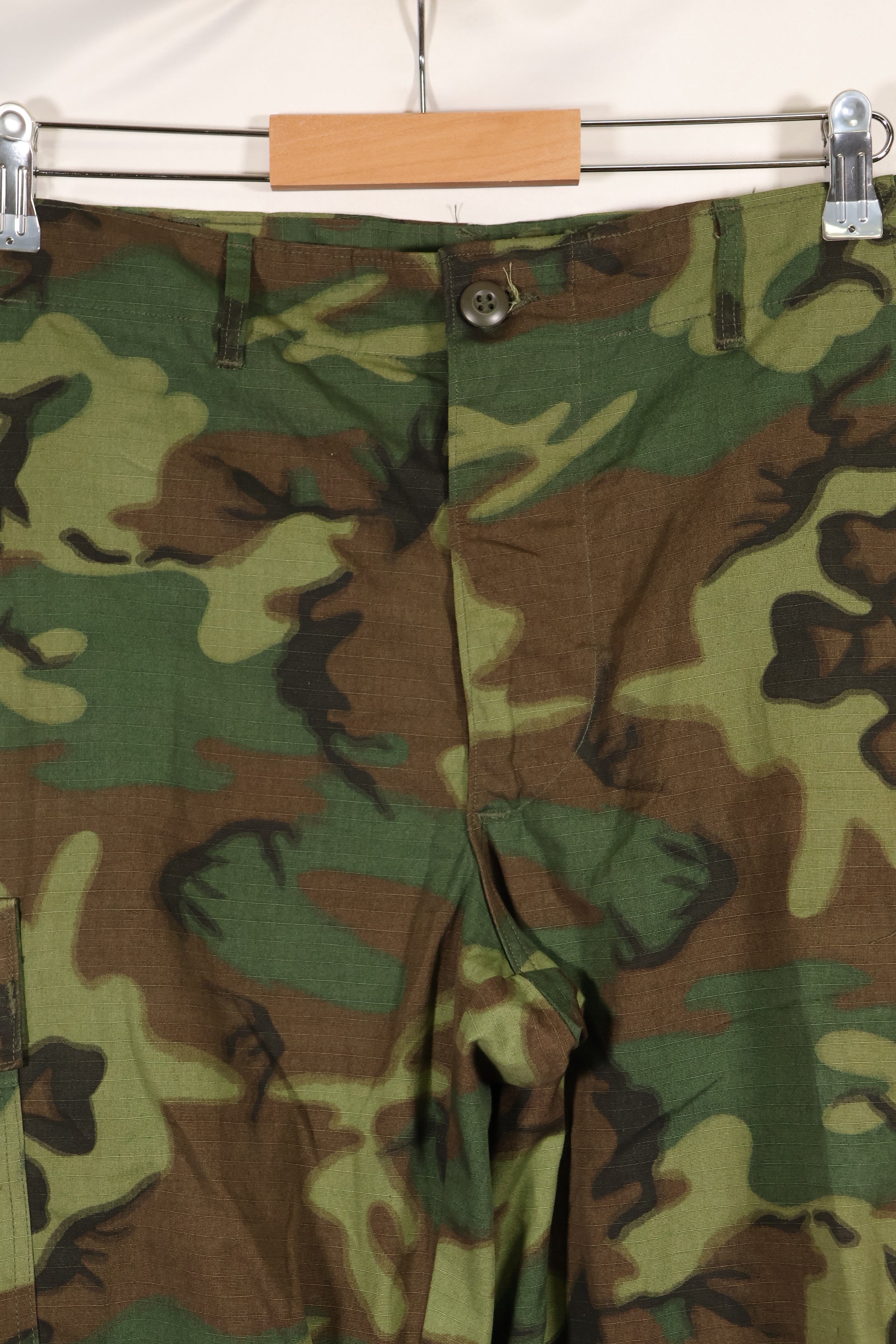 1969年契約　デッドストック　M-S　ERDL グリーンリーフ迷彩　ジャングルファティーグ パンツ