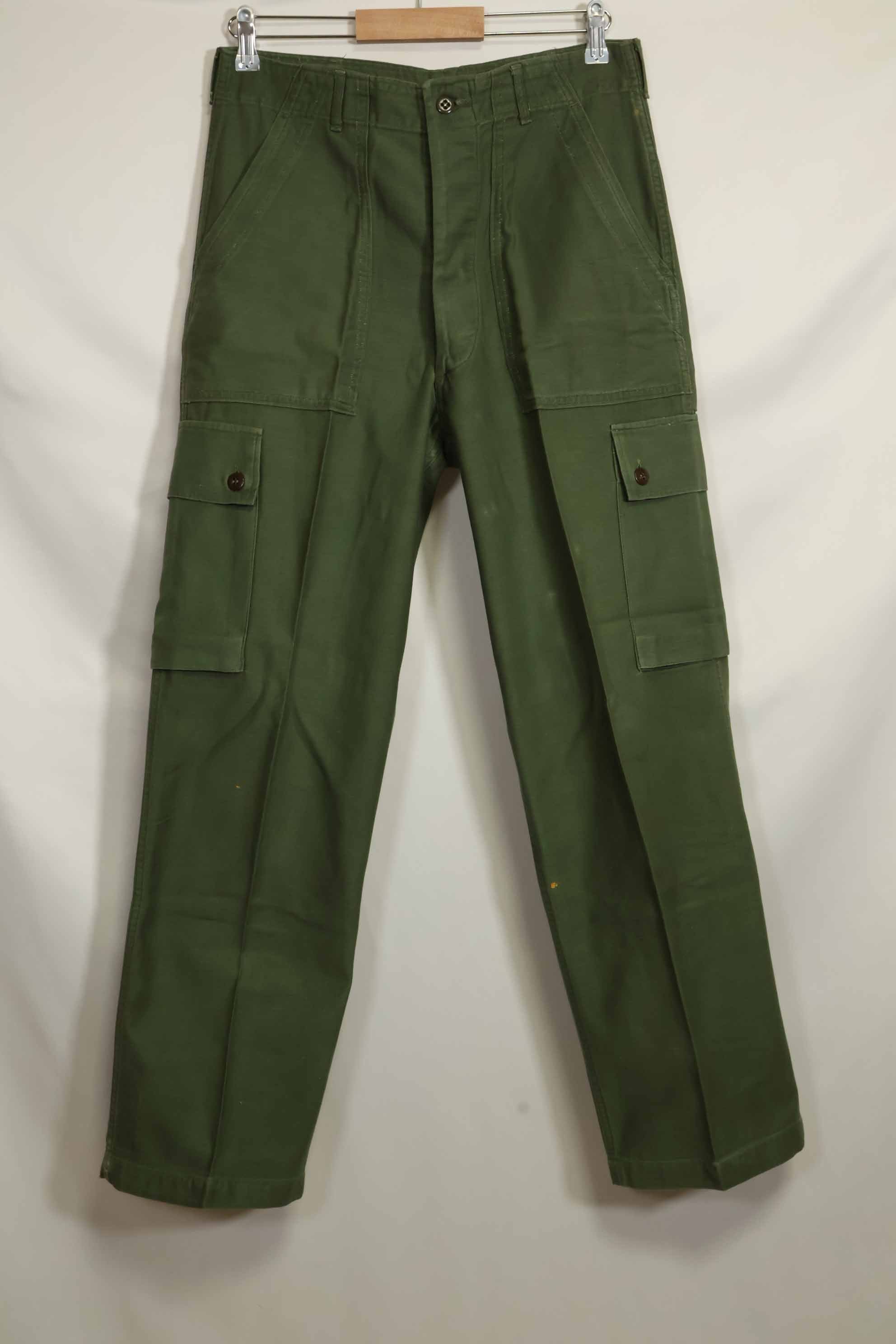 1960年代ロット　OG-107 ベイカーパンツ　カーゴポケット改造　元特殊部隊隊員　中古品　A