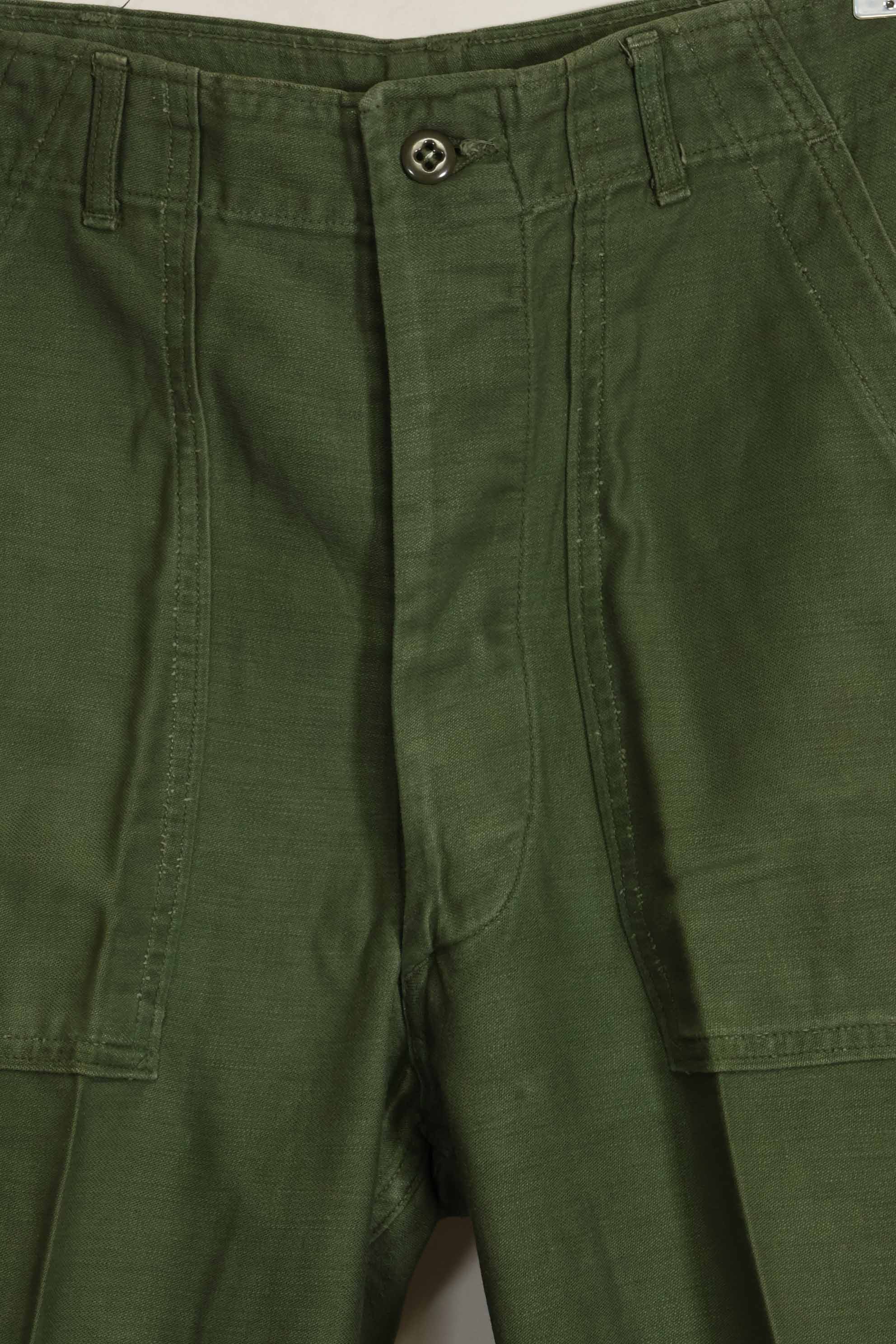 1960年代ロット　OG-107 ベイカーパンツ　カーゴポケット改造　元特殊部隊隊員　中古品　A