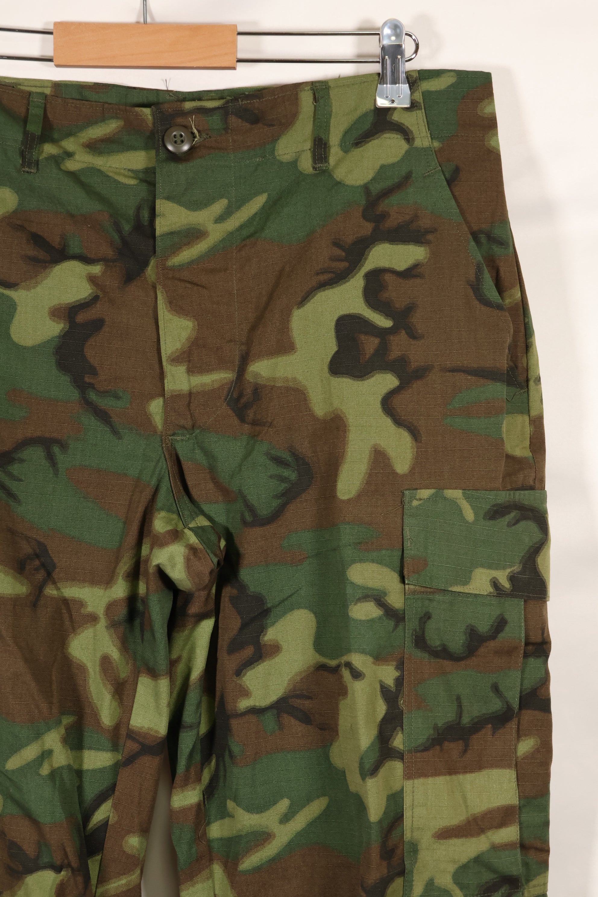 1969年契約　デッドストック　M-S　ERDL グリーンリーフ迷彩　ジャングルファティーグ パンツ