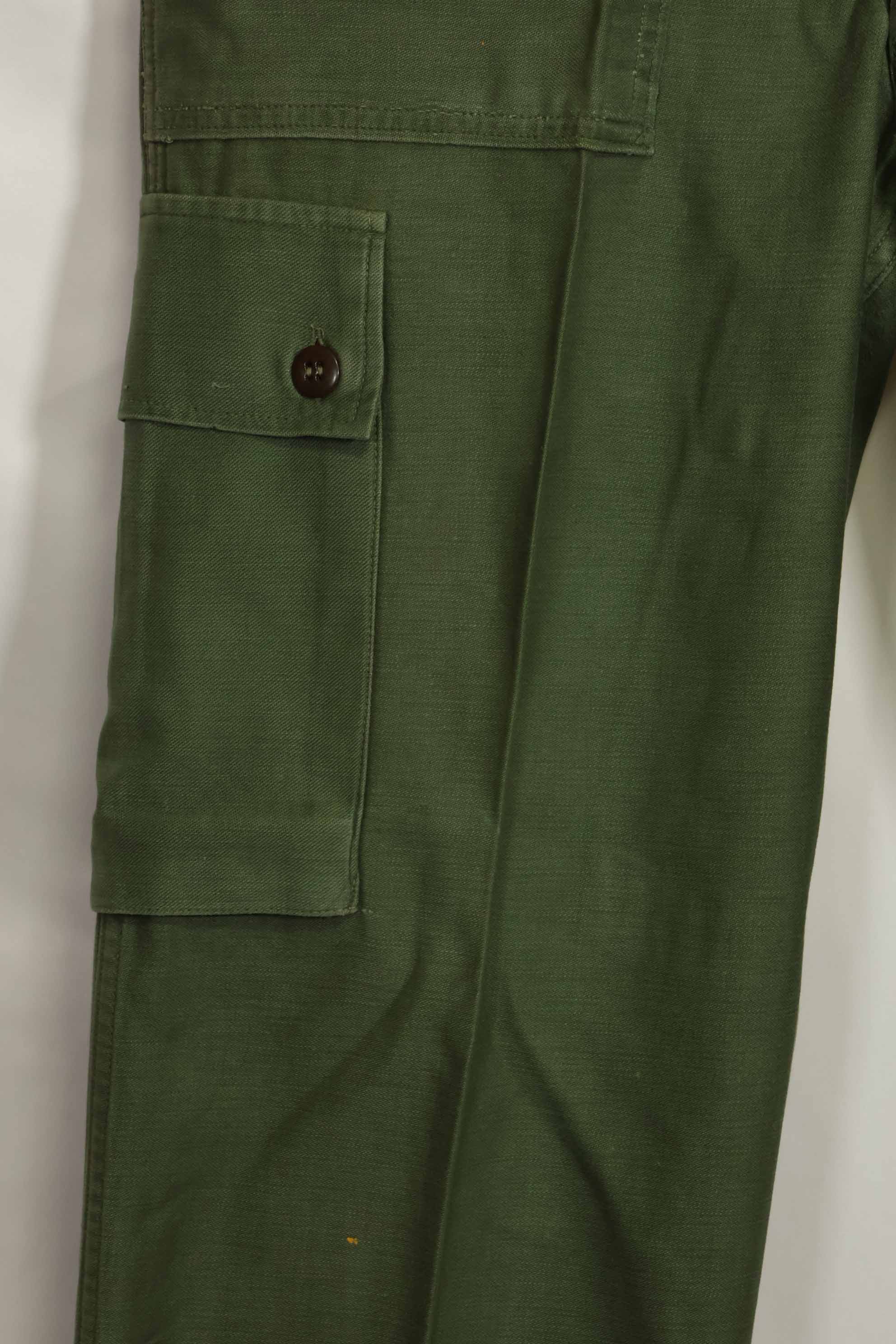 1960年代ロット　OG-107 ベイカーパンツ　カーゴポケット改造　元特殊部隊隊員　中古品　A