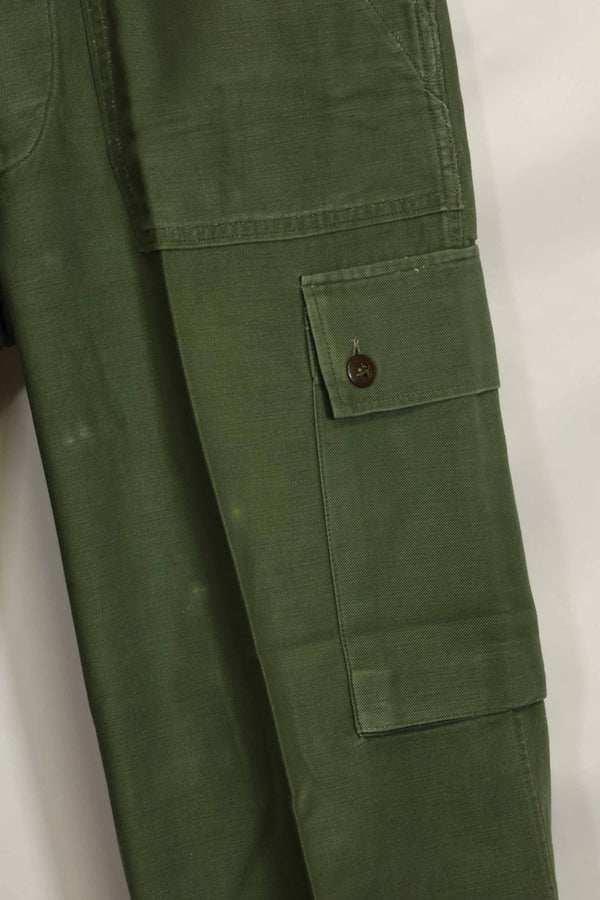 1960年代ロット　OG-107 ベイカーパンツ　カーゴポケット改造　元特殊部隊隊員　中古品　A