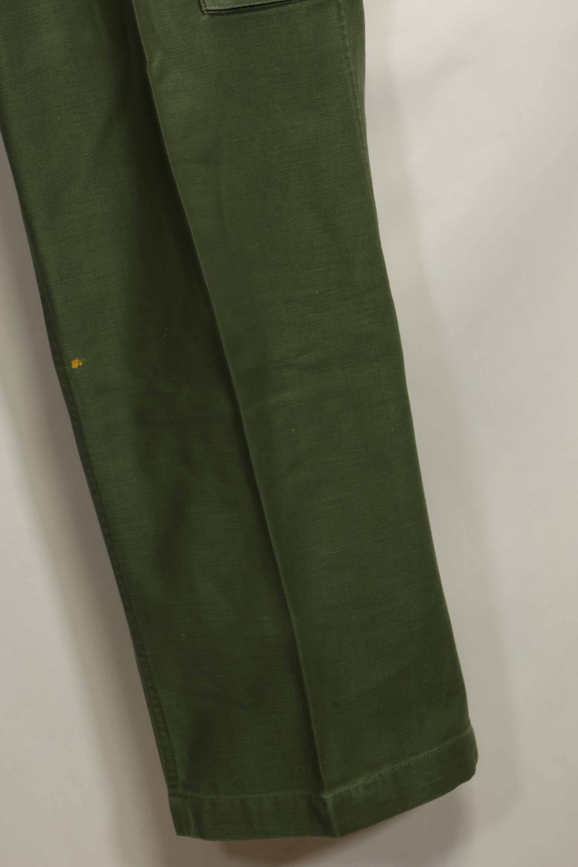 1960年代ロット　OG-107 ベイカーパンツ　カーゴポケット改造　元特殊部隊隊員　中古品　A