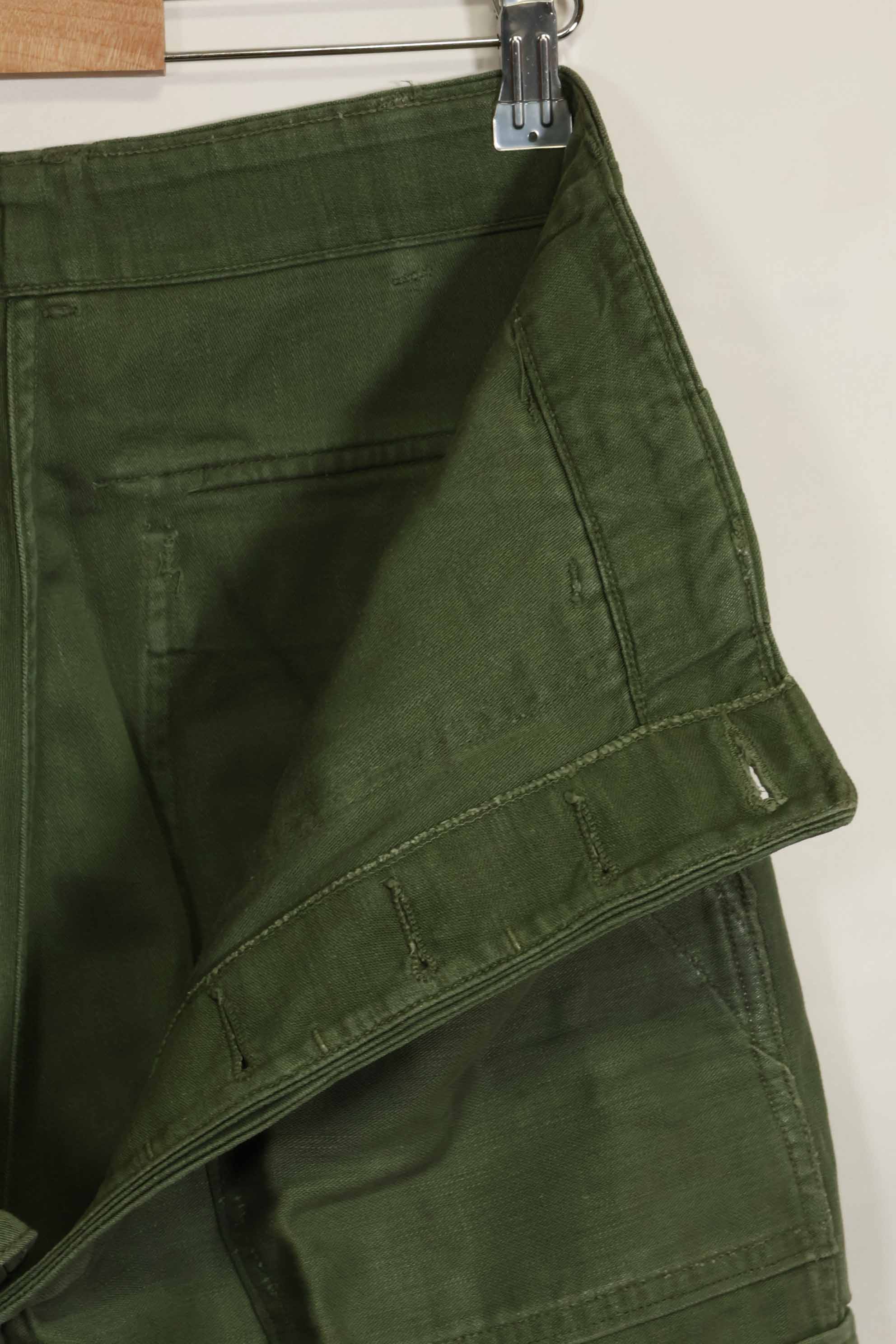 1960年代ロット　OG-107 ベイカーパンツ　カーゴポケット改造　元特殊部隊隊員　中古品　A