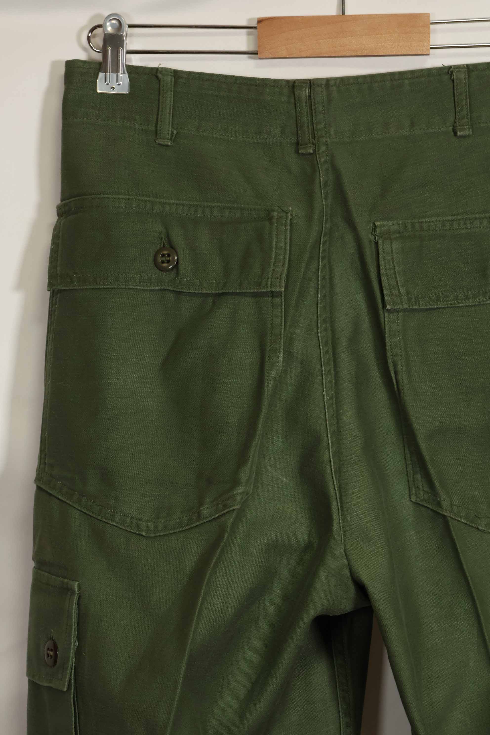 1960年代ロット　OG-107 ベイカーパンツ　カーゴポケット改造　元特殊部隊隊員　中古品　A