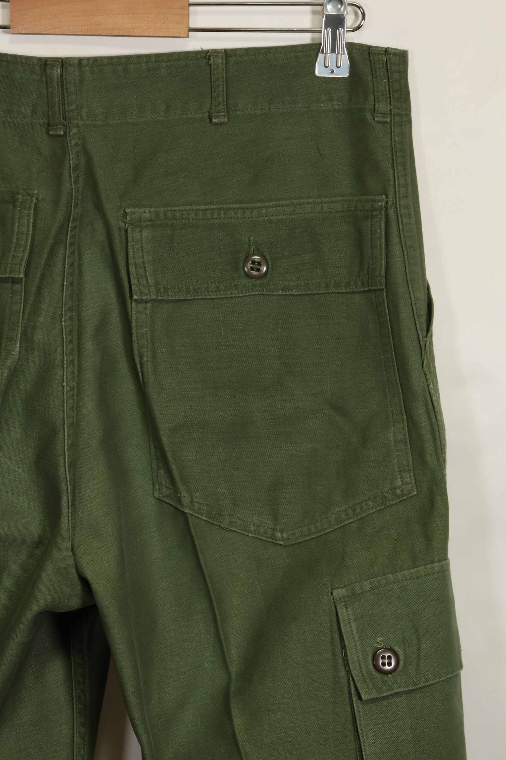 1960年代ロット　OG-107 ベイカーパンツ　カーゴポケット改造　元特殊部隊隊員　中古品　A
