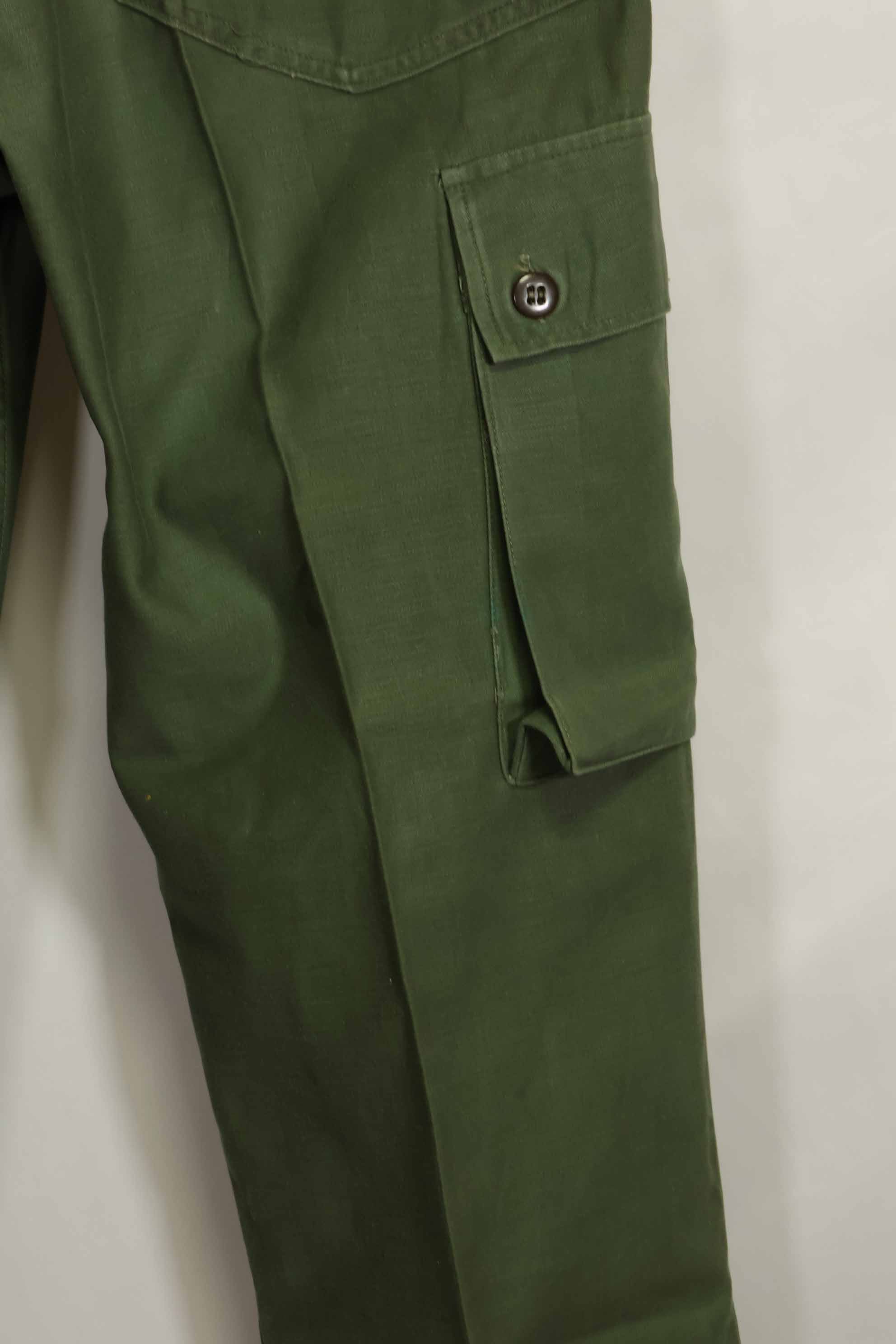 1960年代ロット　OG-107 ベイカーパンツ　カーゴポケット改造　元特殊部隊隊員　中古品　A