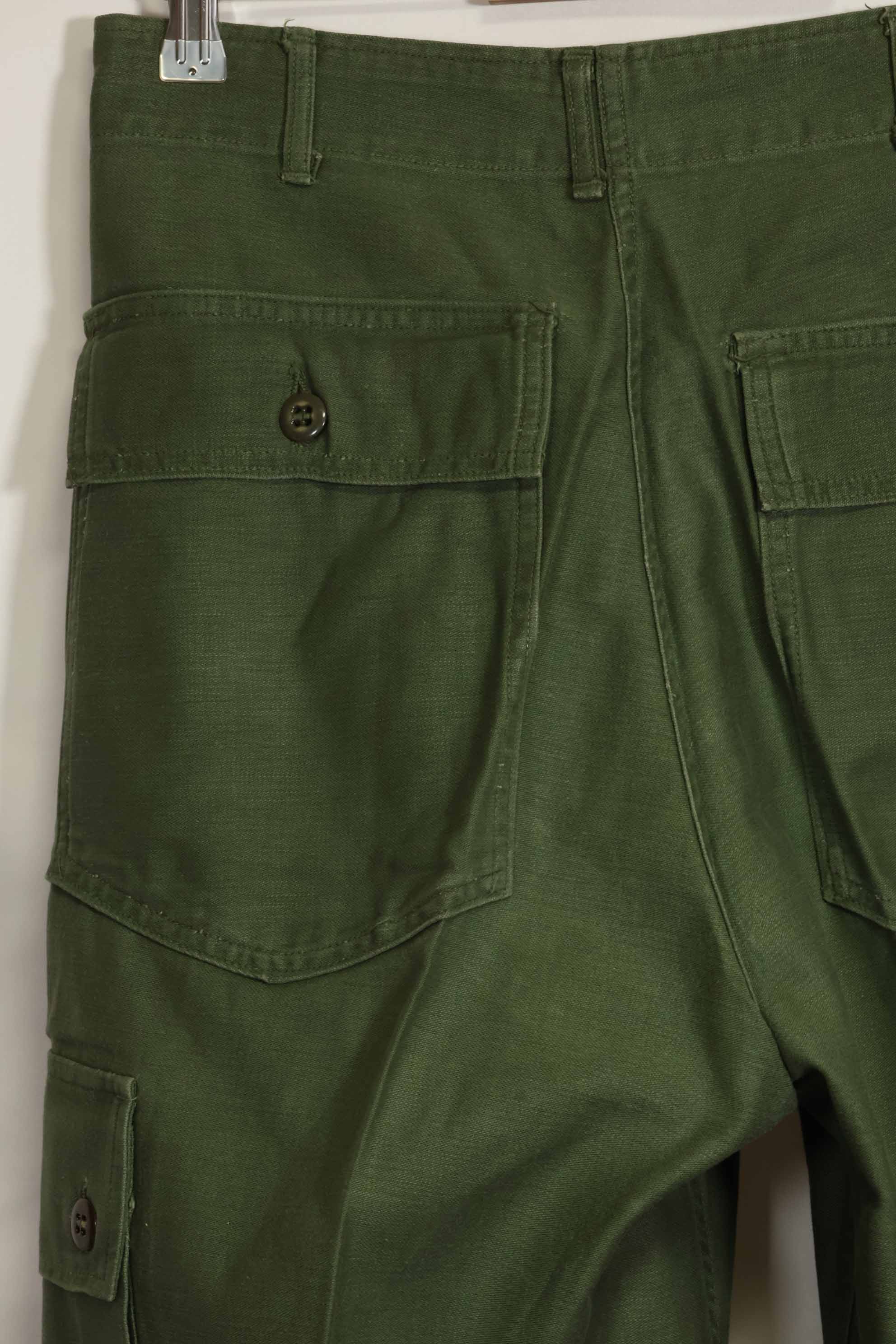 1960年代ロット　OG-107 ベイカーパンツ　カーゴポケット改造　元特殊部隊隊員　中古品　A