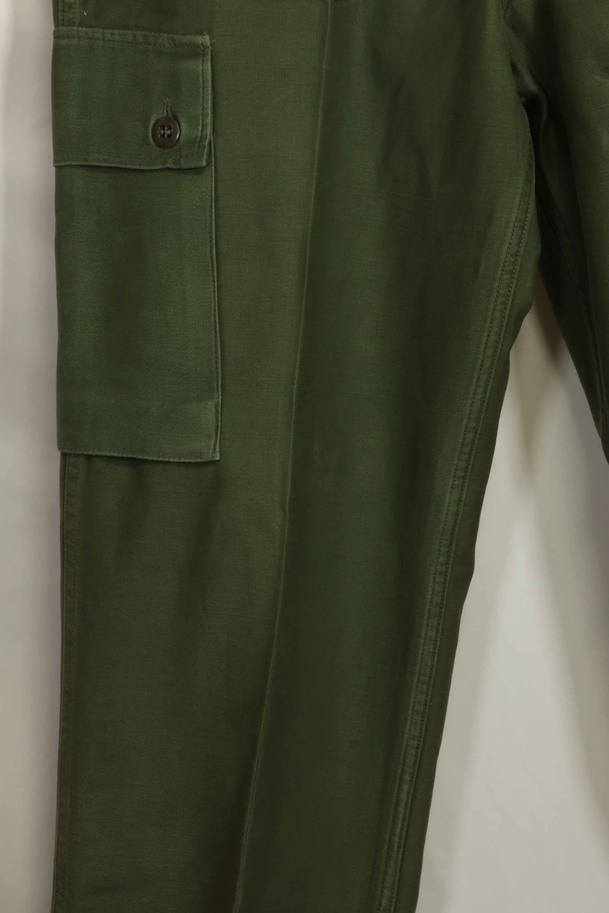 1960年代ロット　OG-107 ベイカーパンツ　カーゴポケット改造　元特殊部隊隊員　中古品　B