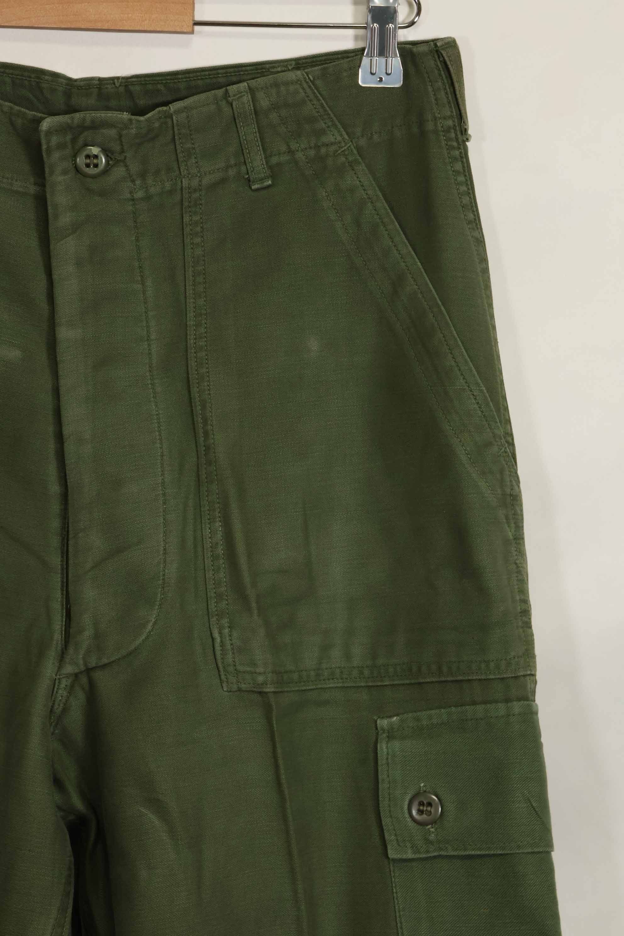 1960年代ロット　OG-107 ベイカーパンツ　カーゴポケット改造　元特殊部隊隊員　中古品　B