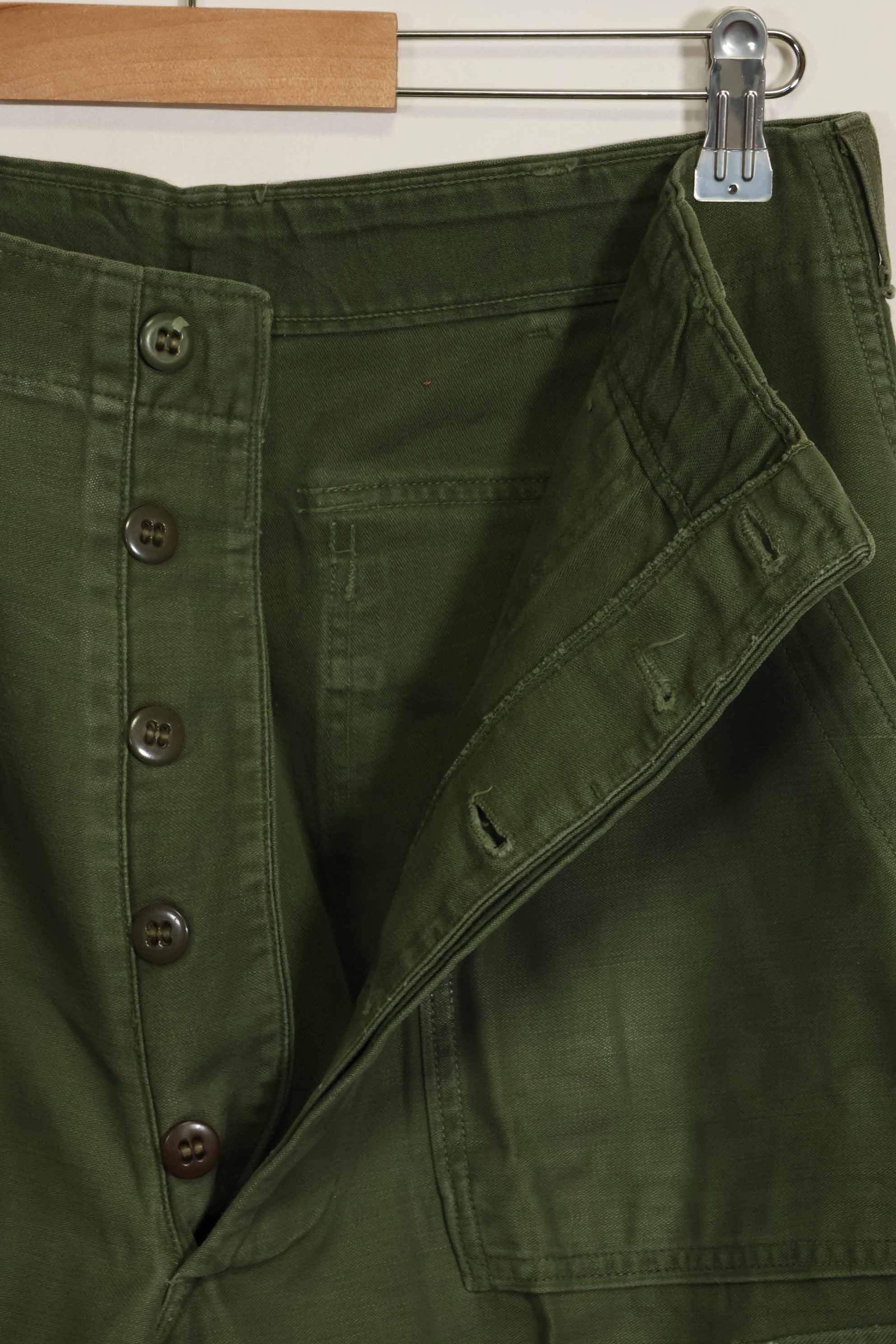 1960年代ロット　OG-107 ベイカーパンツ　カーゴポケット改造　元特殊部隊隊員　中古品　B