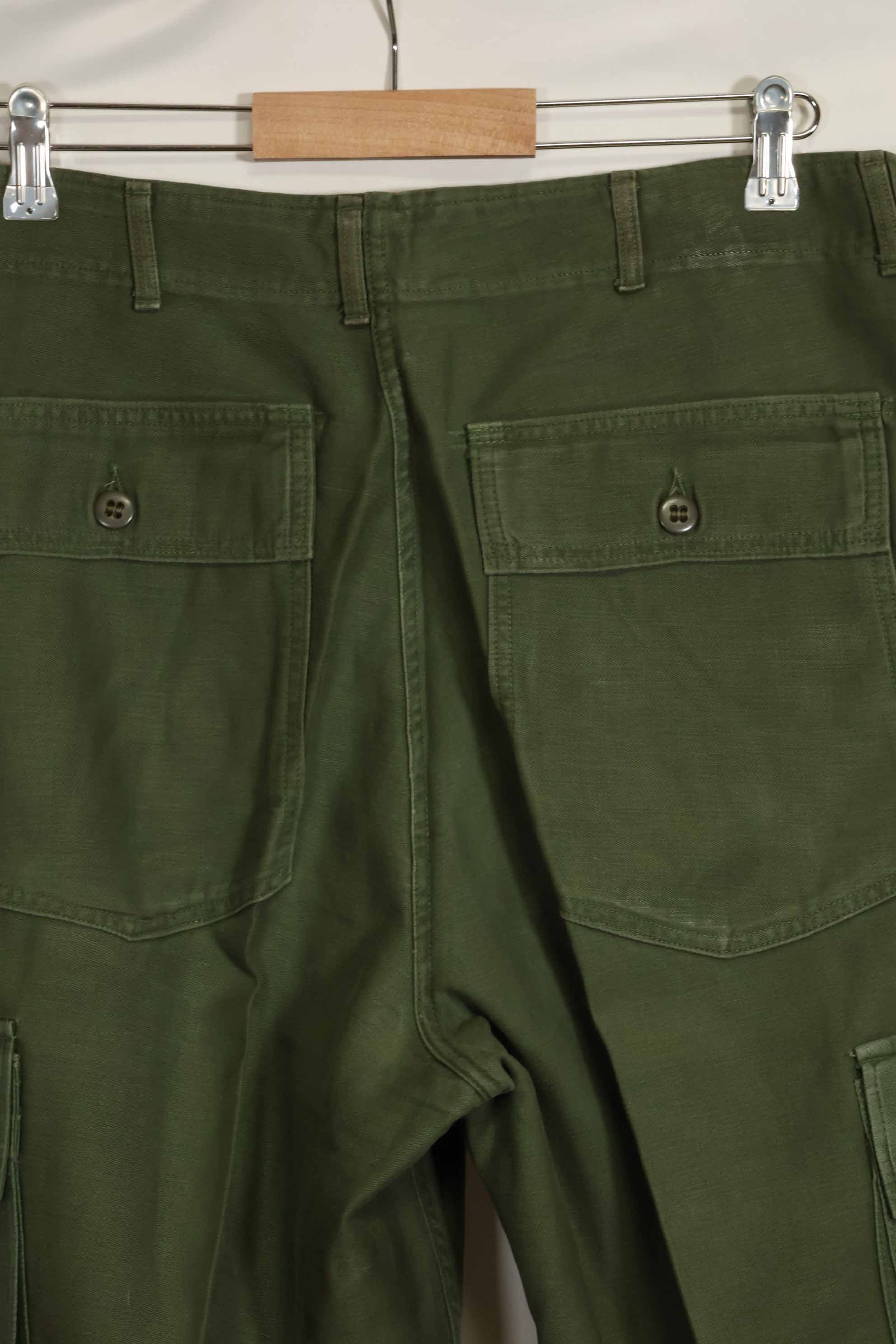 1960年代ロット　OG-107 ベイカーパンツ　カーゴポケット改造　元特殊部隊隊員　中古品　B