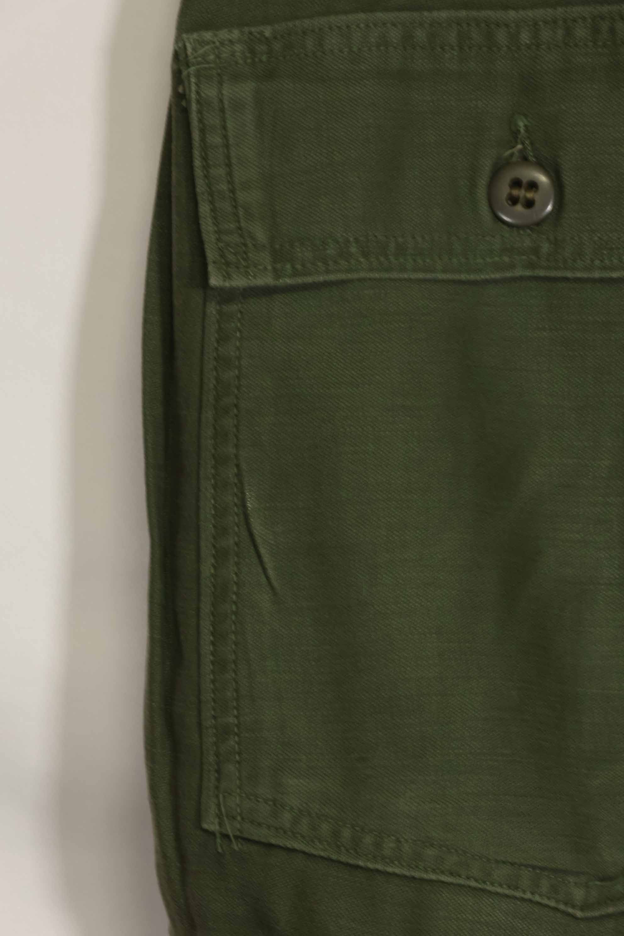 1960年代ロット　OG-107 ベイカーパンツ　カーゴポケット改造　元特殊部隊隊員　中古品　B