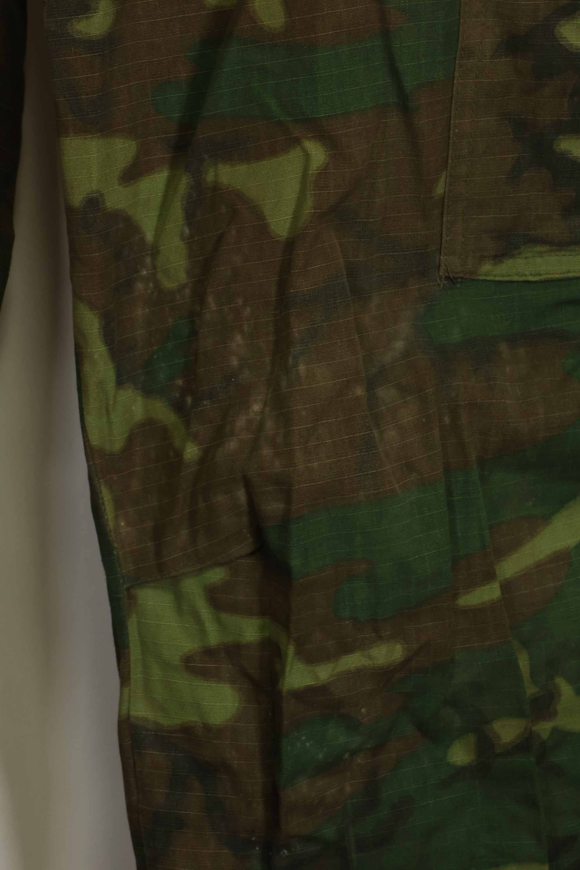 1968年契約　リップストップ　ERDL迷彩　ジャングルファティーグ　パンツ　M-R　状態良い　中古品