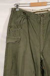 実物　1950年代　アメリカ軍　M51 コットン　フィールドパンツ　中古品　M-R