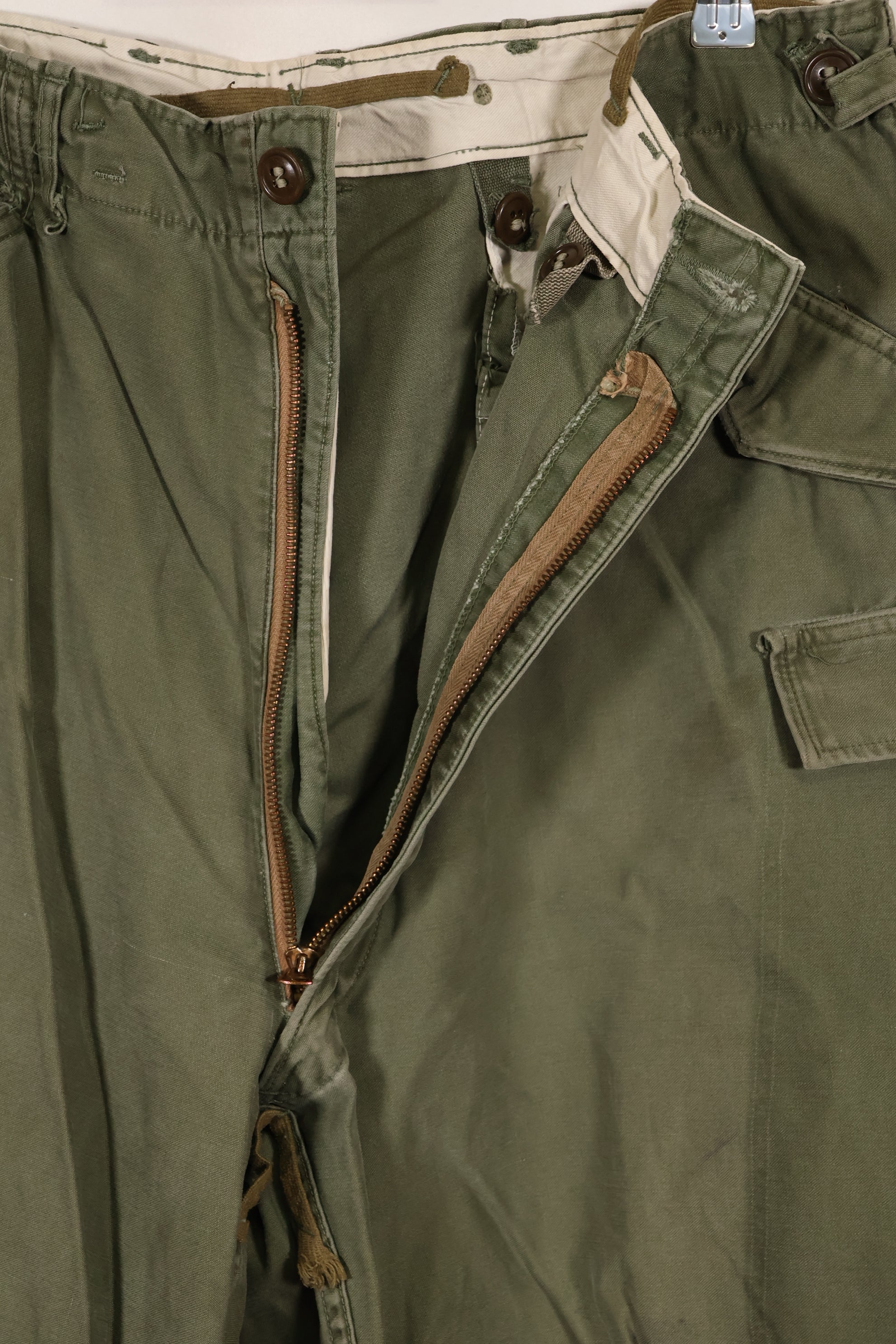 実物　1950年代　アメリカ軍　M51 コットン　フィールドパンツ　中古品　M-R