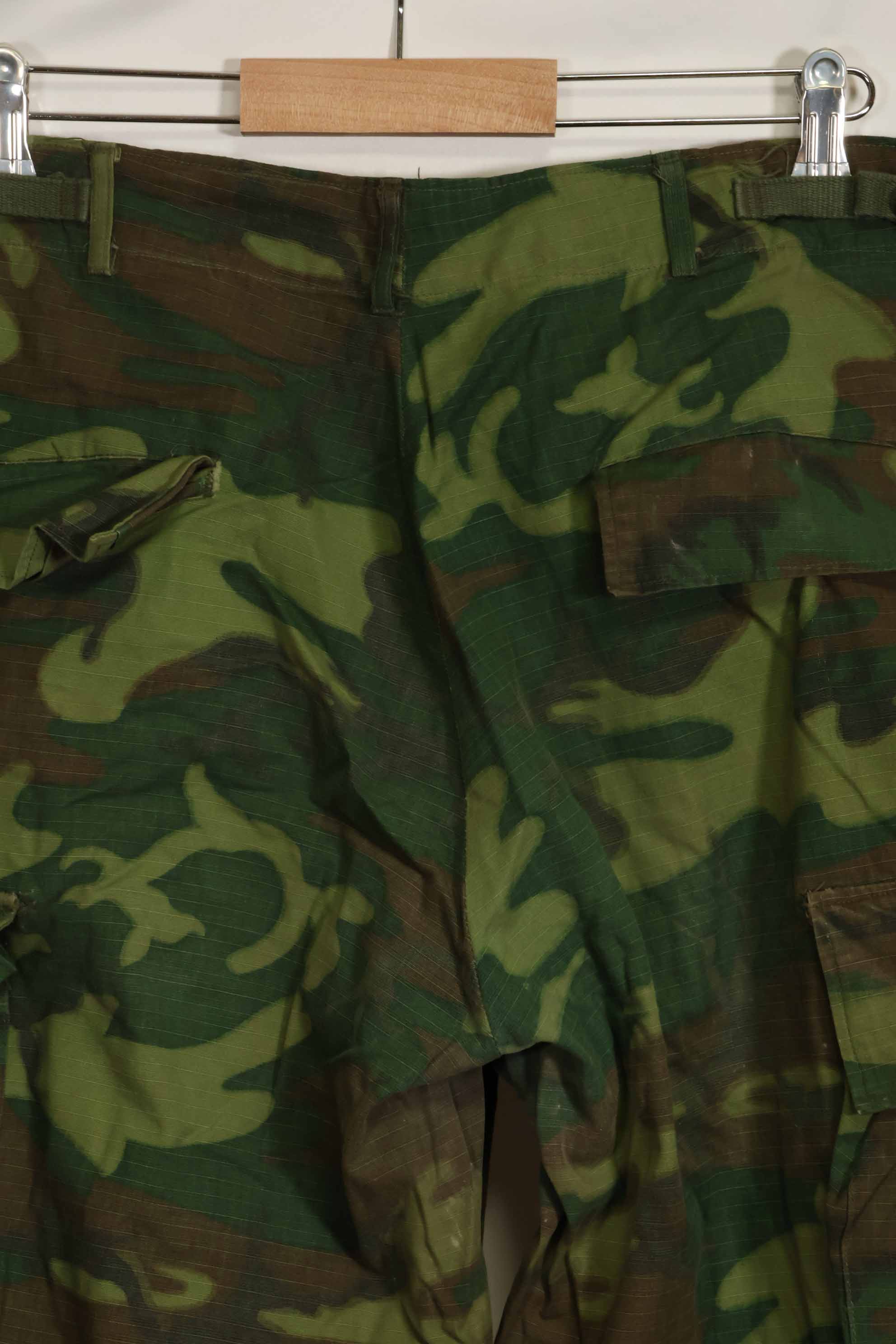 1968年契約　リップストップ　ERDL迷彩　ジャングルファティーグ　パンツ　M-R　状態良い　中古品