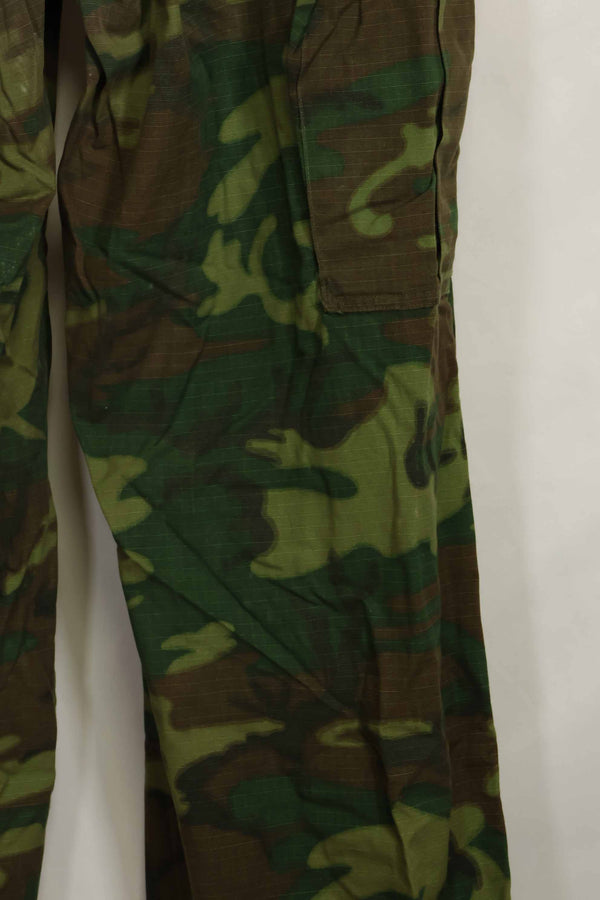 1968年契約　リップストップ　ERDL迷彩　ジャングルファティーグ　パンツ　M-R　状態良い　中古品