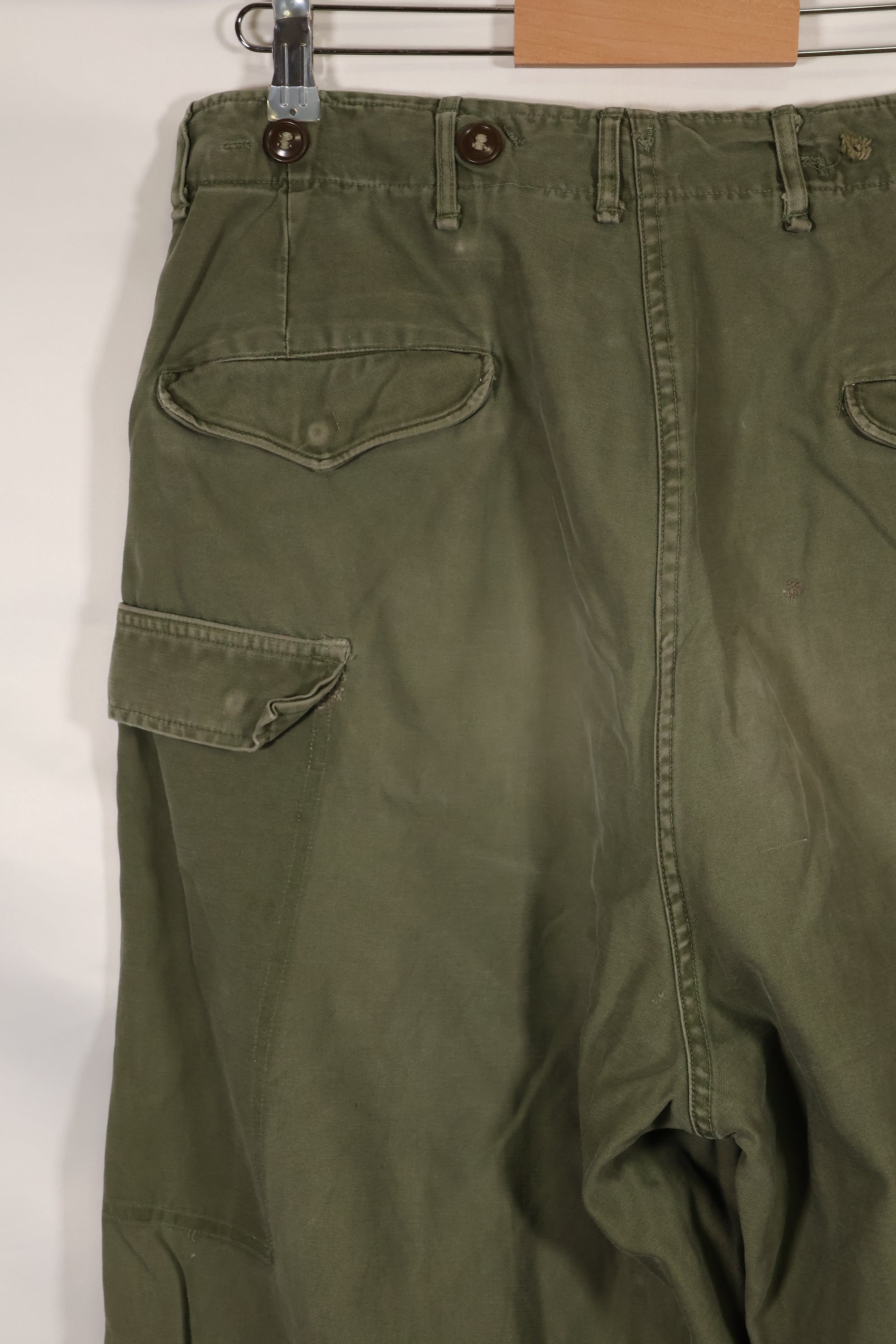 実物　1950年代　アメリカ軍　M51 コットン　フィールドパンツ　中古品　M-R