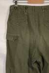 実物　1950年代　アメリカ軍　M51 コットン　フィールドパンツ　中古品　M-R