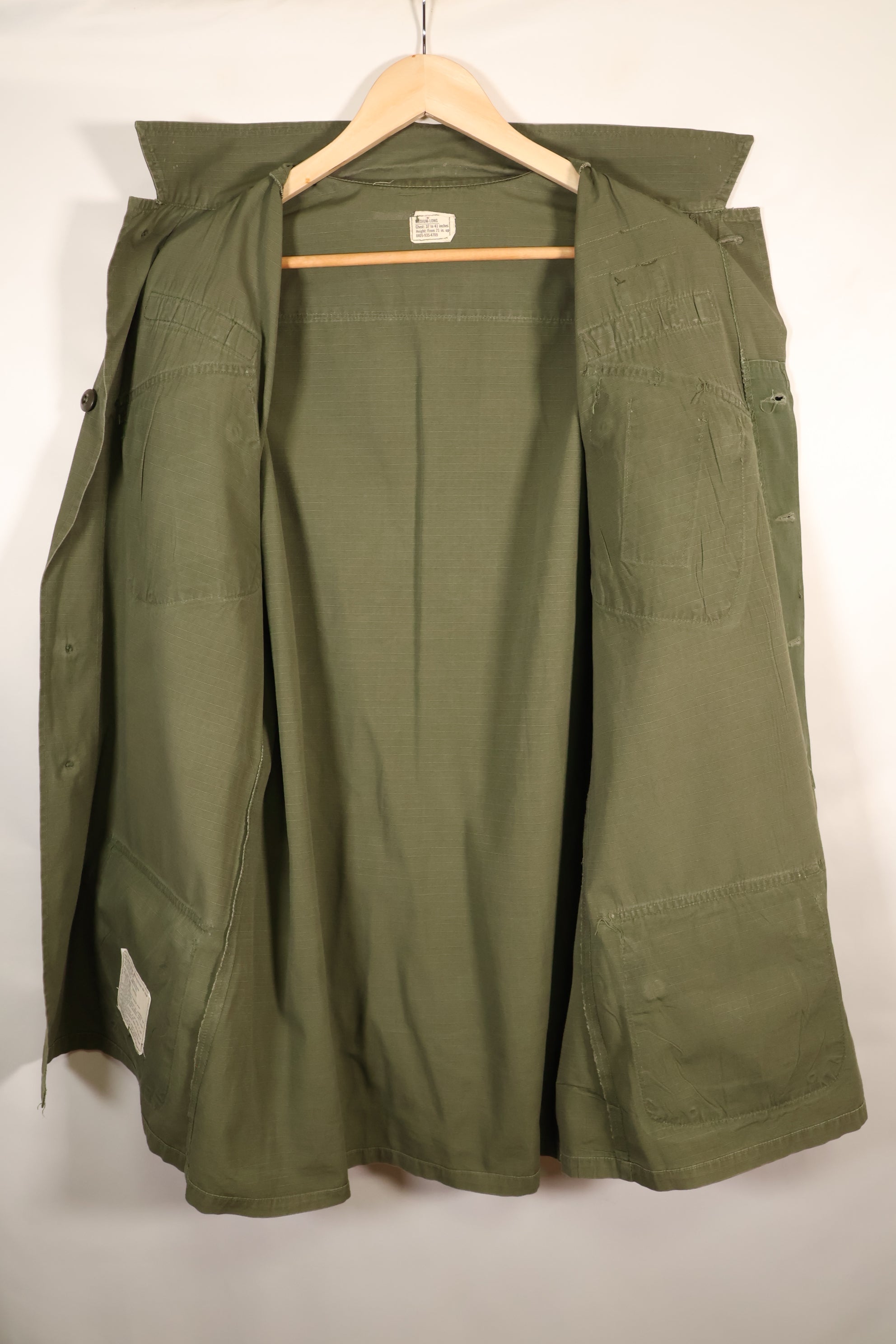 1969年契約　M-L　4th Model ジャングルファティーグ　ジャケット　101空挺師団仕様　中古品