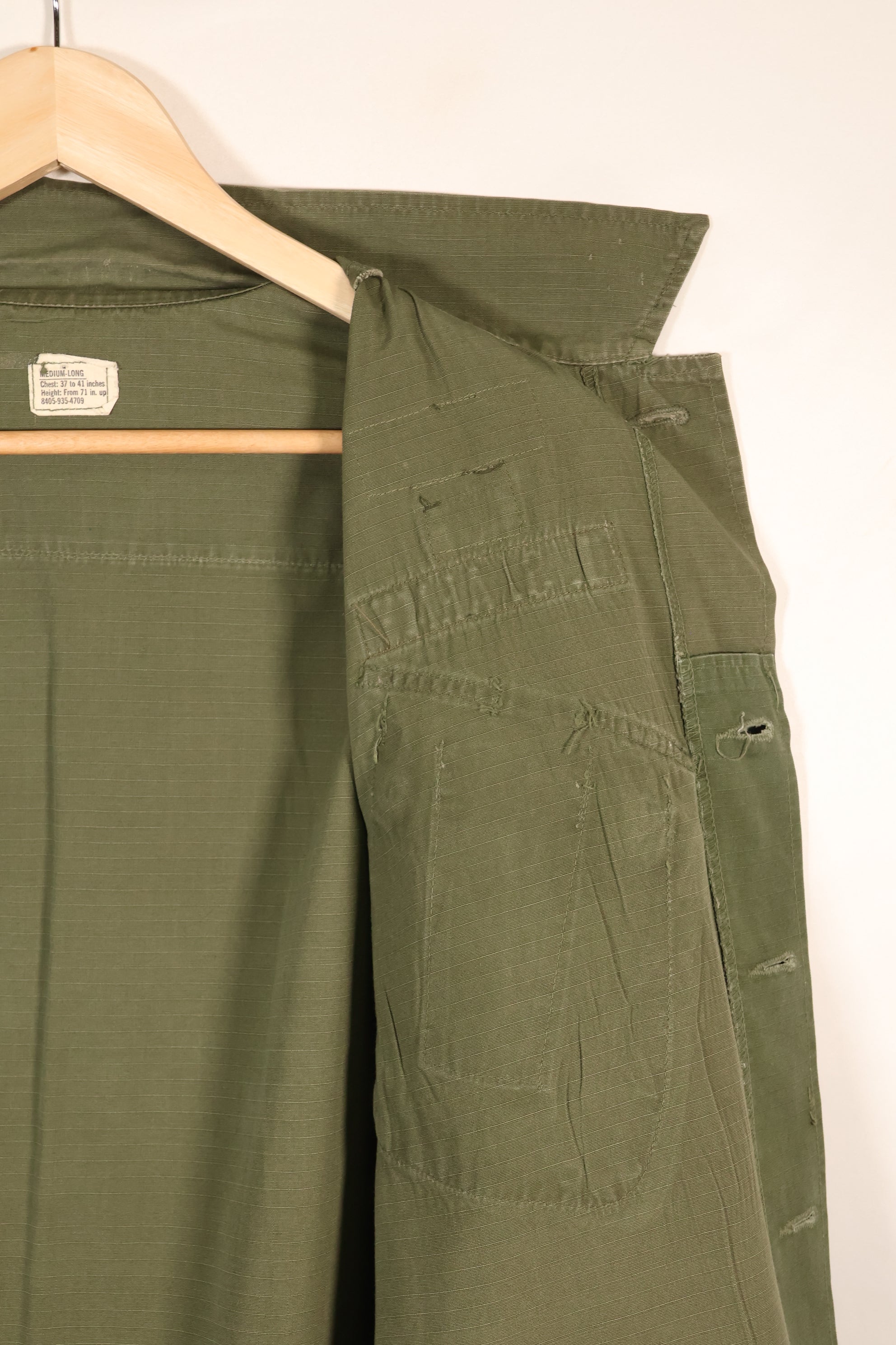 1969年契約　M-L　4th Model ジャングルファティーグ　ジャケット　101空挺師団仕様　中古品