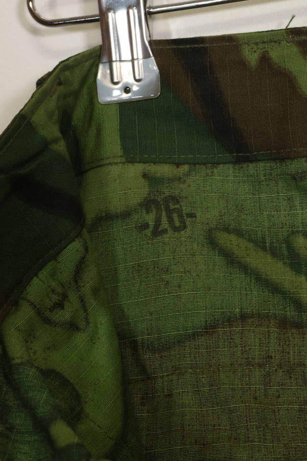 1968年契約　リップストップ　ERDL迷彩　ジャングルファティーグ　パンツ　S-S　状態良い　中古品