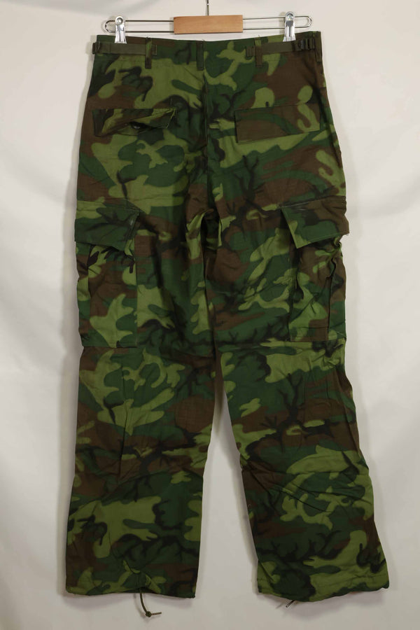 1968年契約　リップストップ　ERDL迷彩　ジャングルファティーグ　パンツ　S-S　状態良い　中古品