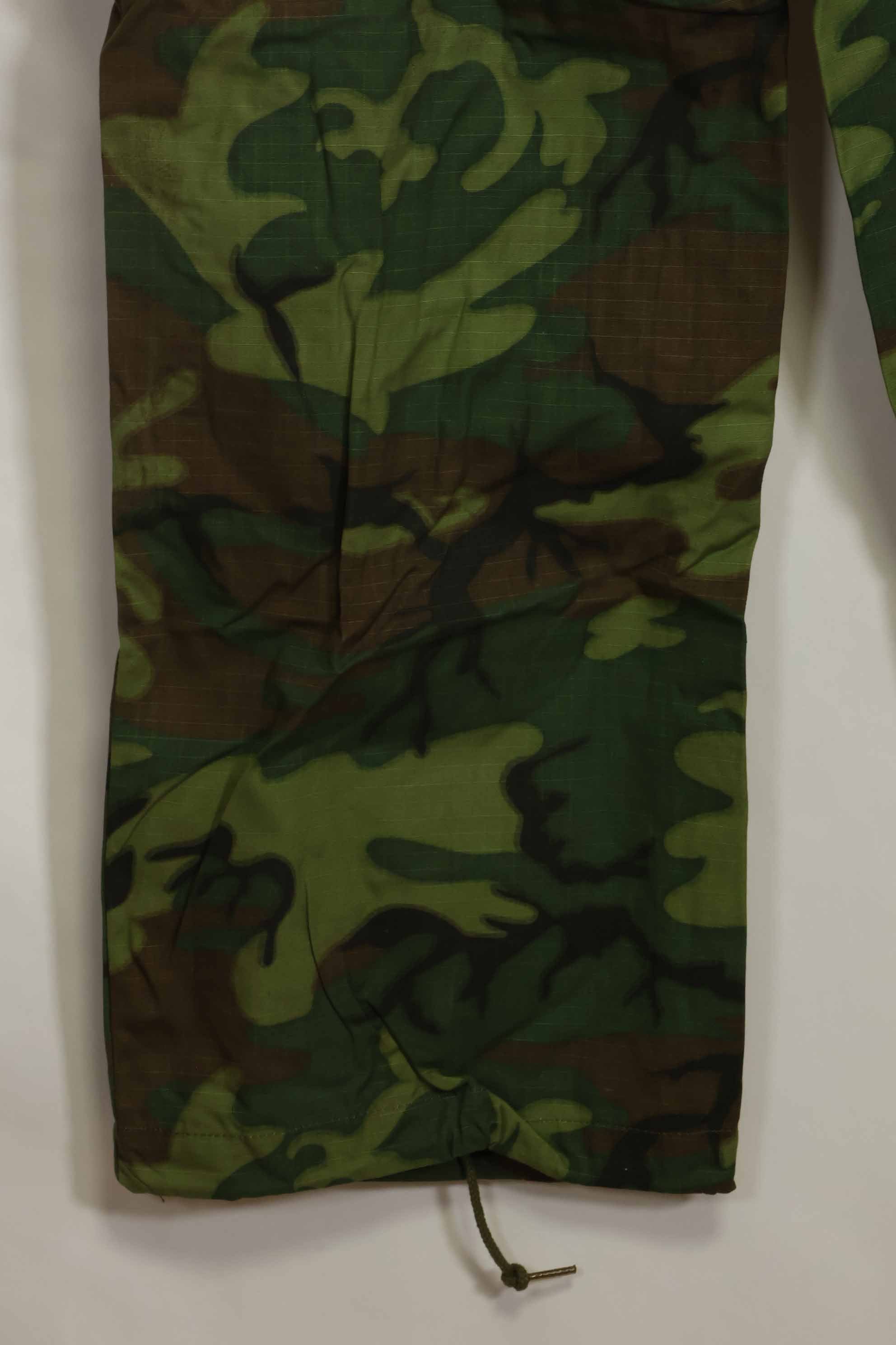 1968年契約　リップストップ　ERDL迷彩　ジャングルファティーグ　パンツ　S-S　状態良い　中古品