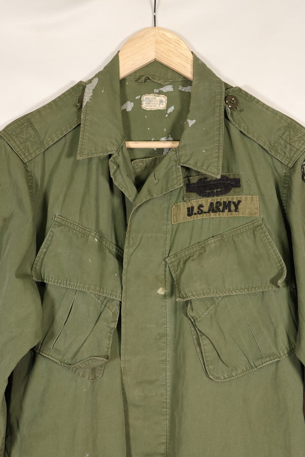 估计大约 1965 年 S-L 第 25 步兵师第 2 款丛林疲劳夹克，带补丁，使用过。