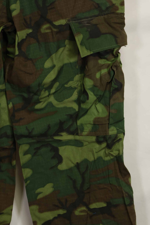 1968年契約　リップストップ　ERDL迷彩　ジャングルファティーグ　パンツ　S-S　状態良い　中古品