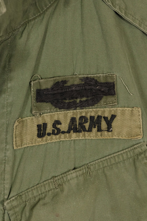 估计大约 1965 年 S-L 第 25 步兵师第 2 款丛林疲劳夹克，带补丁，使用过。
