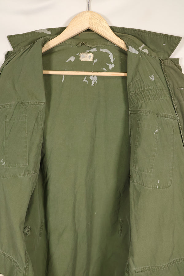 估计大约 1965 年 S-L 第 25 步兵师第 2 款丛林疲劳夹克，带补丁，使用过。