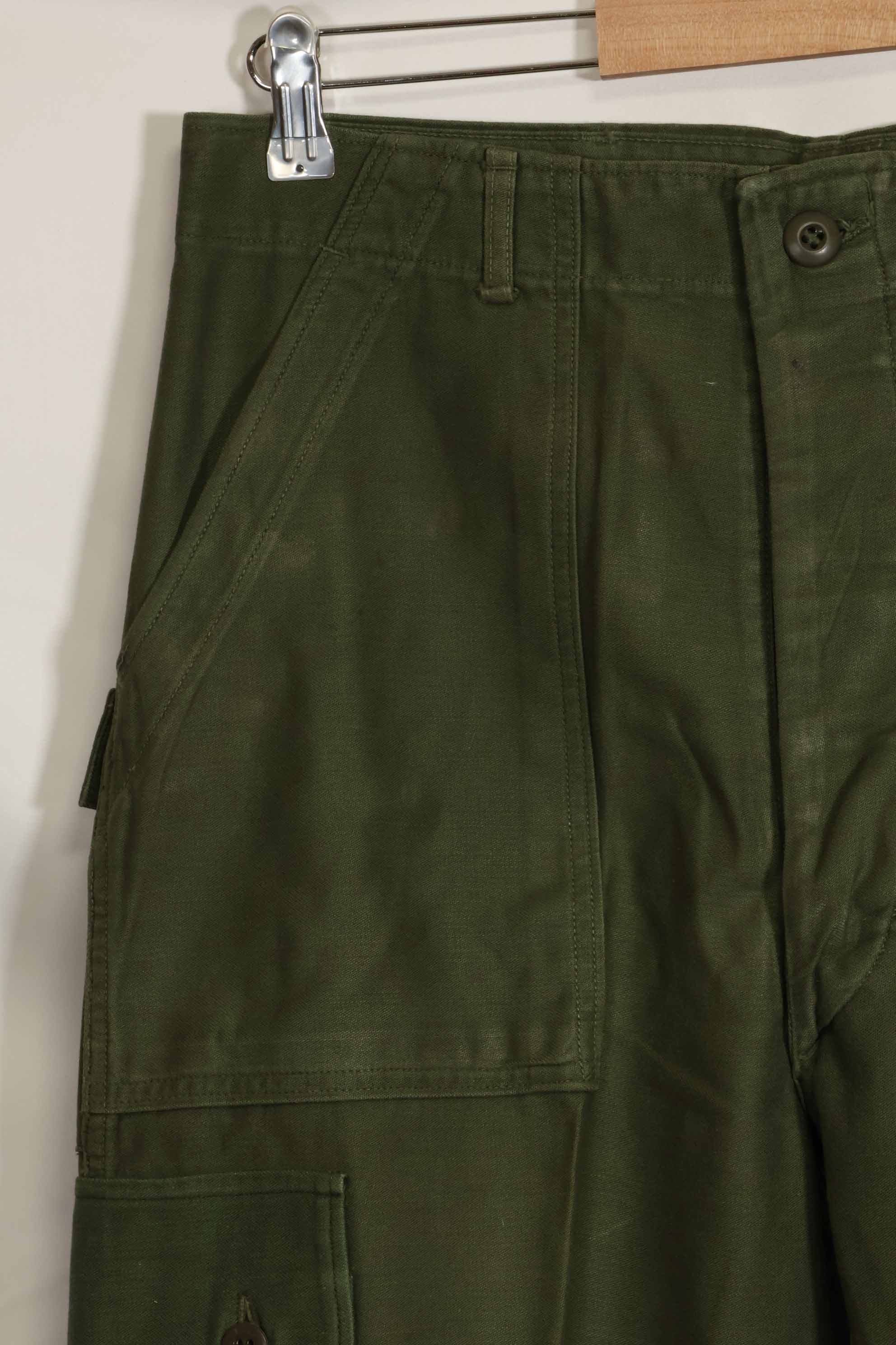 1960年代ロット　OG-107 ベイカーパンツ　カーゴポケット改造　元特殊部隊隊員　中古品　C