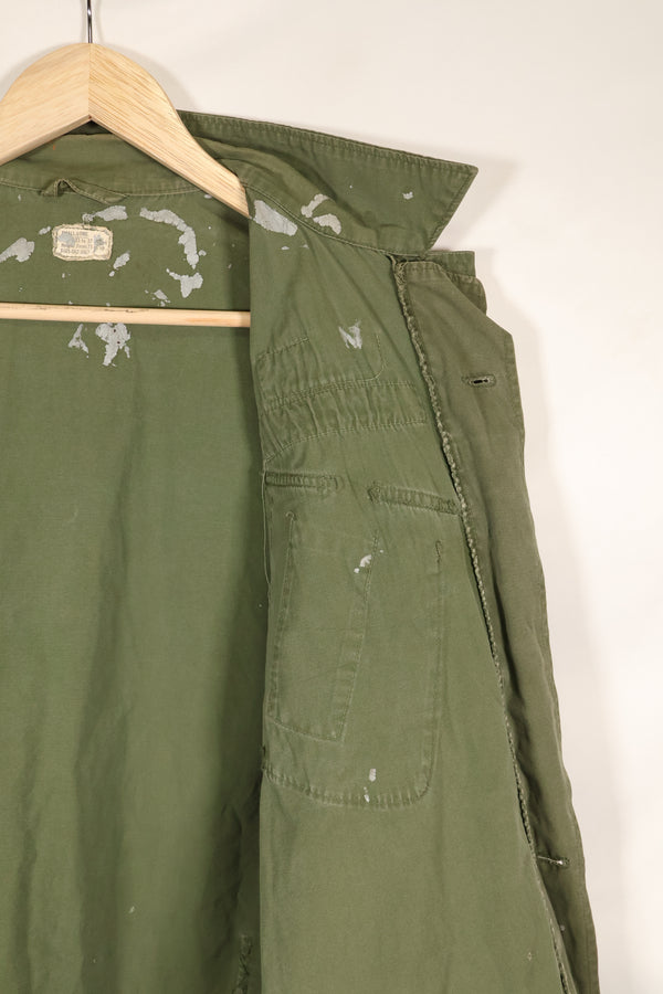 估计大约 1965 年 S-L 第 25 步兵师第 2 款丛林疲劳夹克，带补丁，使用过。