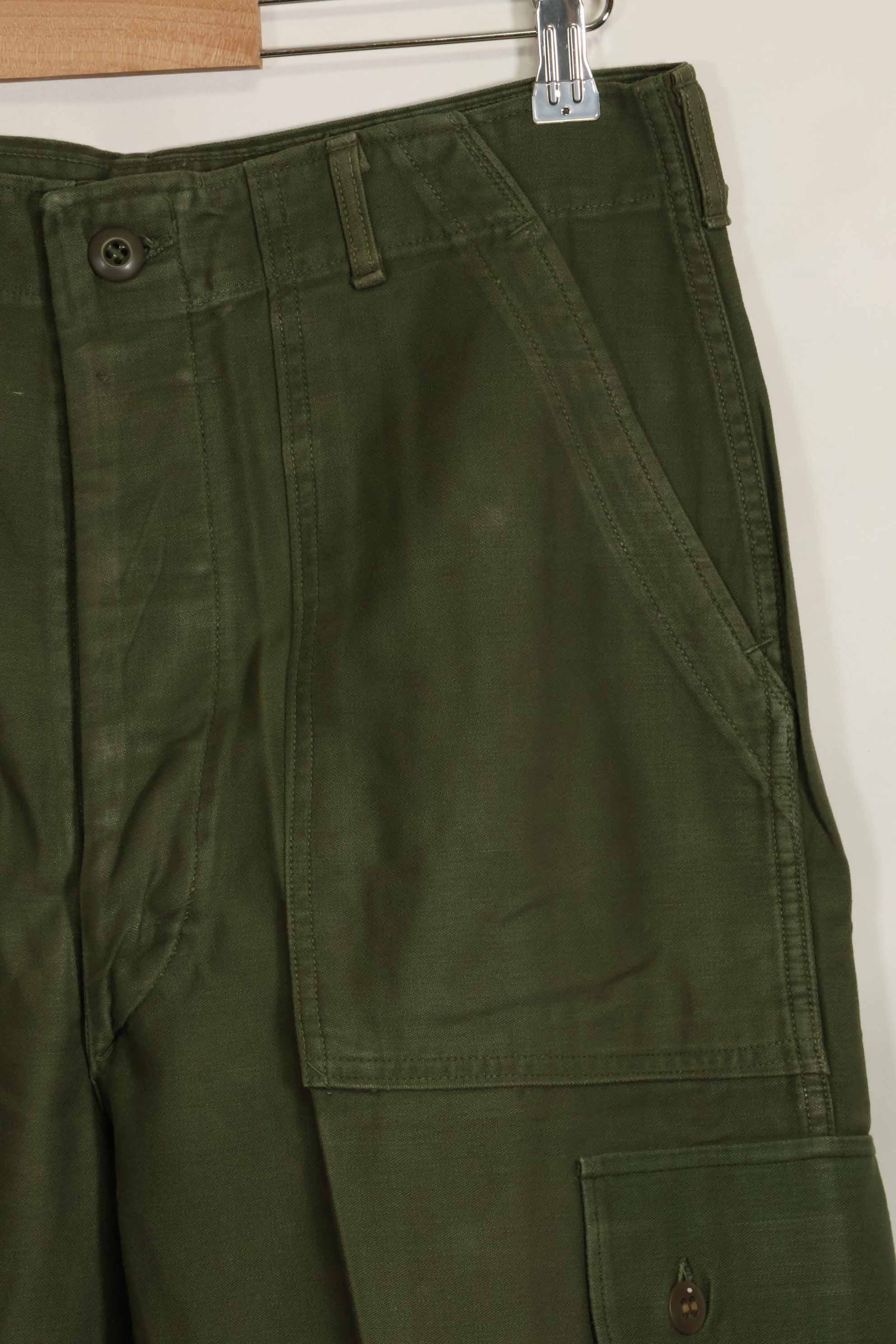 1960年代ロット　OG-107 ベイカーパンツ　カーゴポケット改造　元特殊部隊隊員　中古品　C