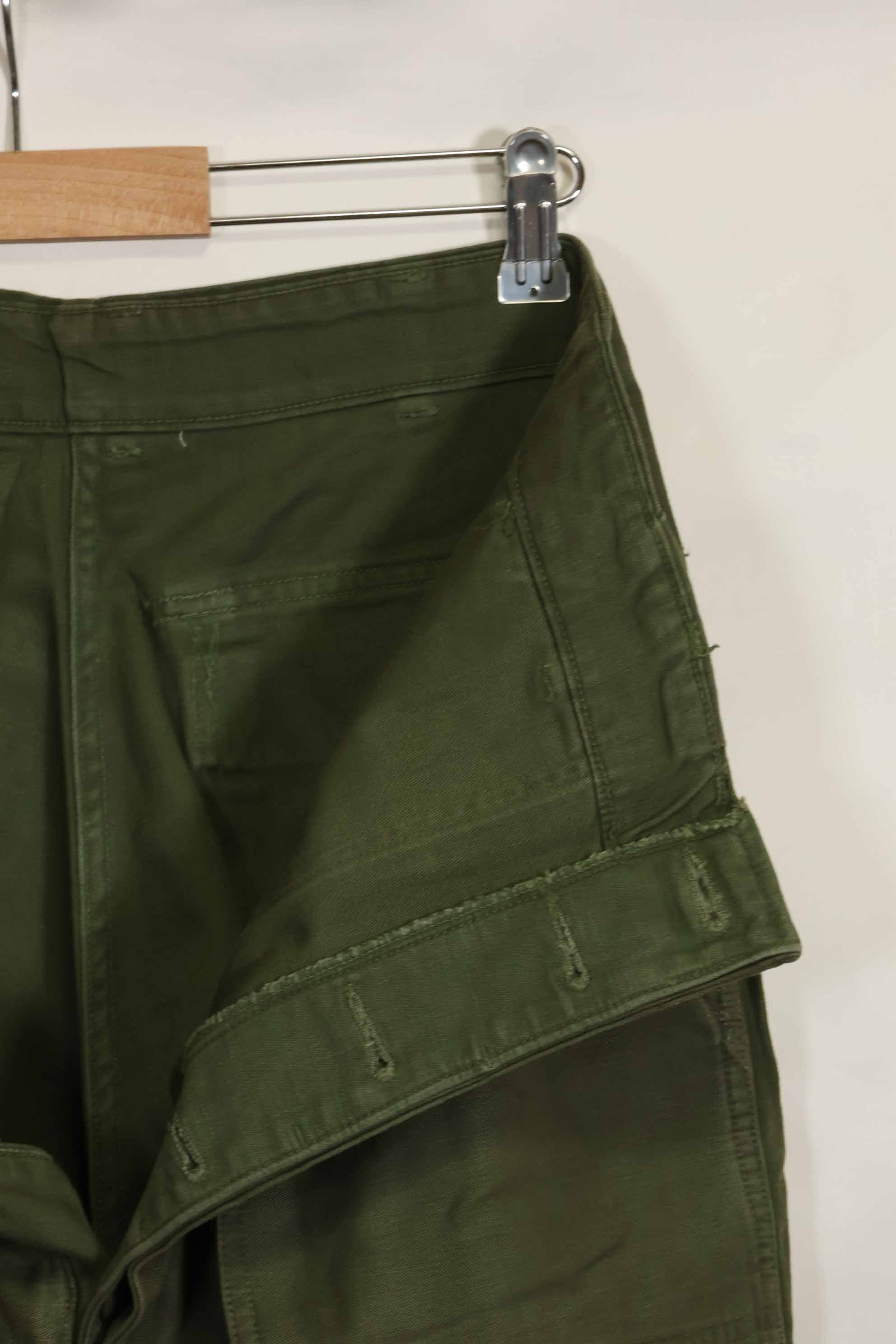 1960年代ロット　OG-107 ベイカーパンツ　カーゴポケット改造　元特殊部隊隊員　中古品　C