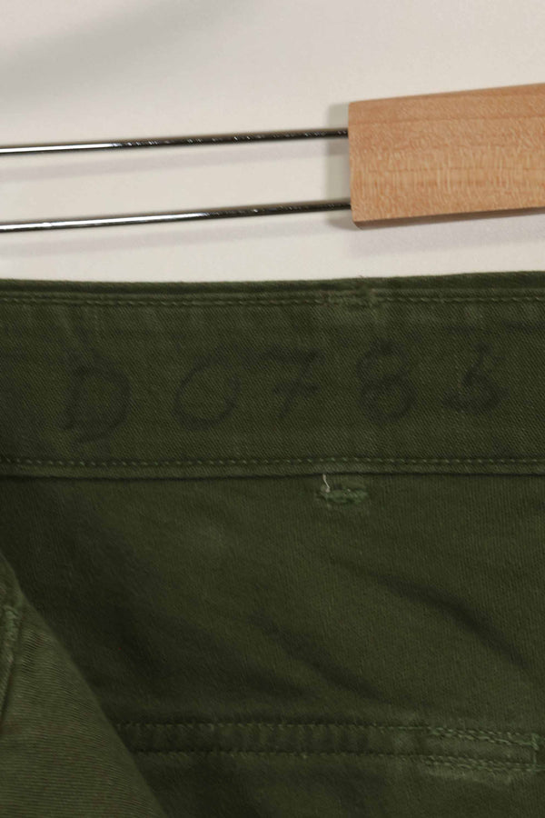 1960年代ロット　OG-107 ベイカーパンツ　カーゴポケット改造　元特殊部隊隊員　中古品　C