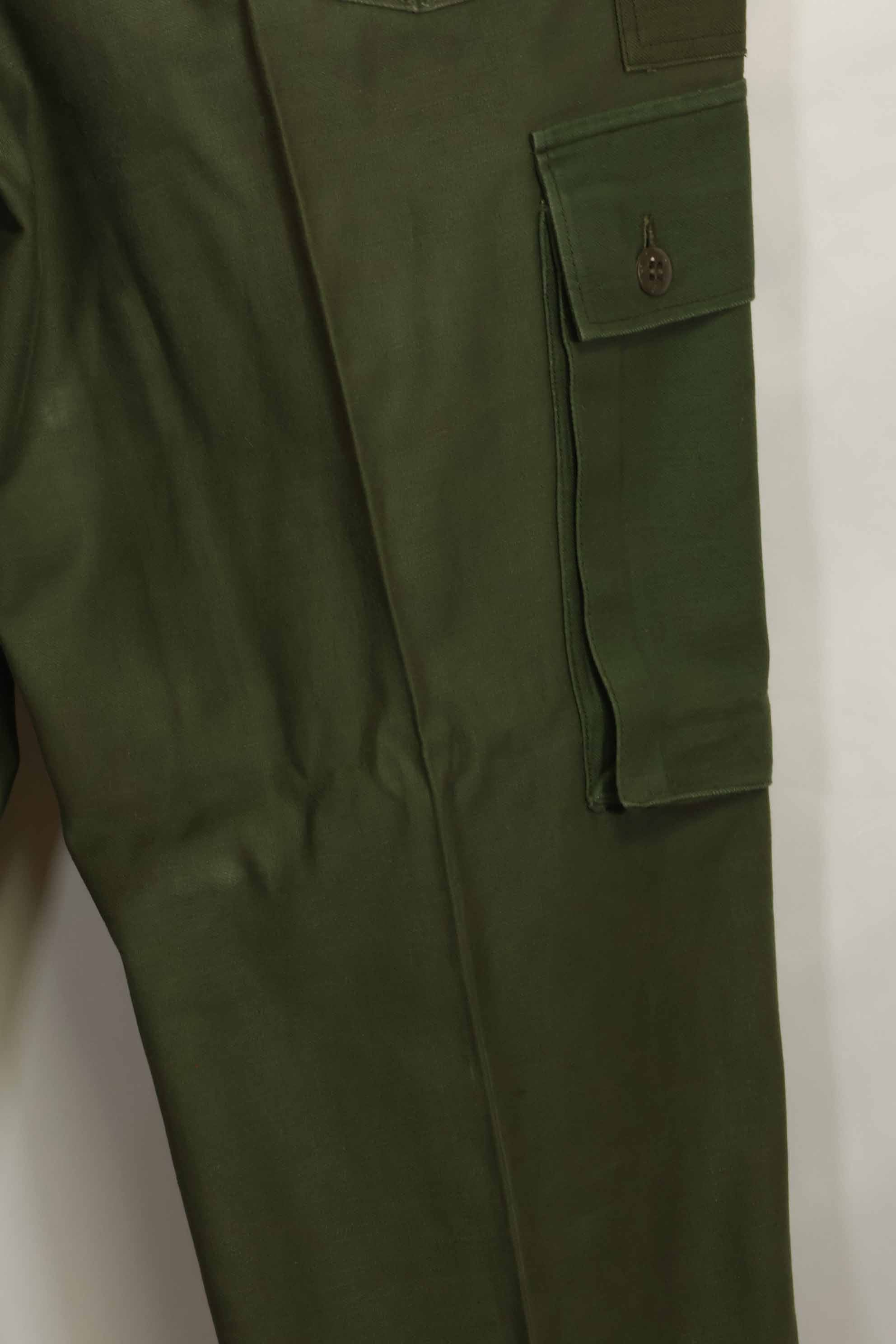 1960年代ロット　OG-107 ベイカーパンツ　カーゴポケット改造　元特殊部隊隊員　中古品　C