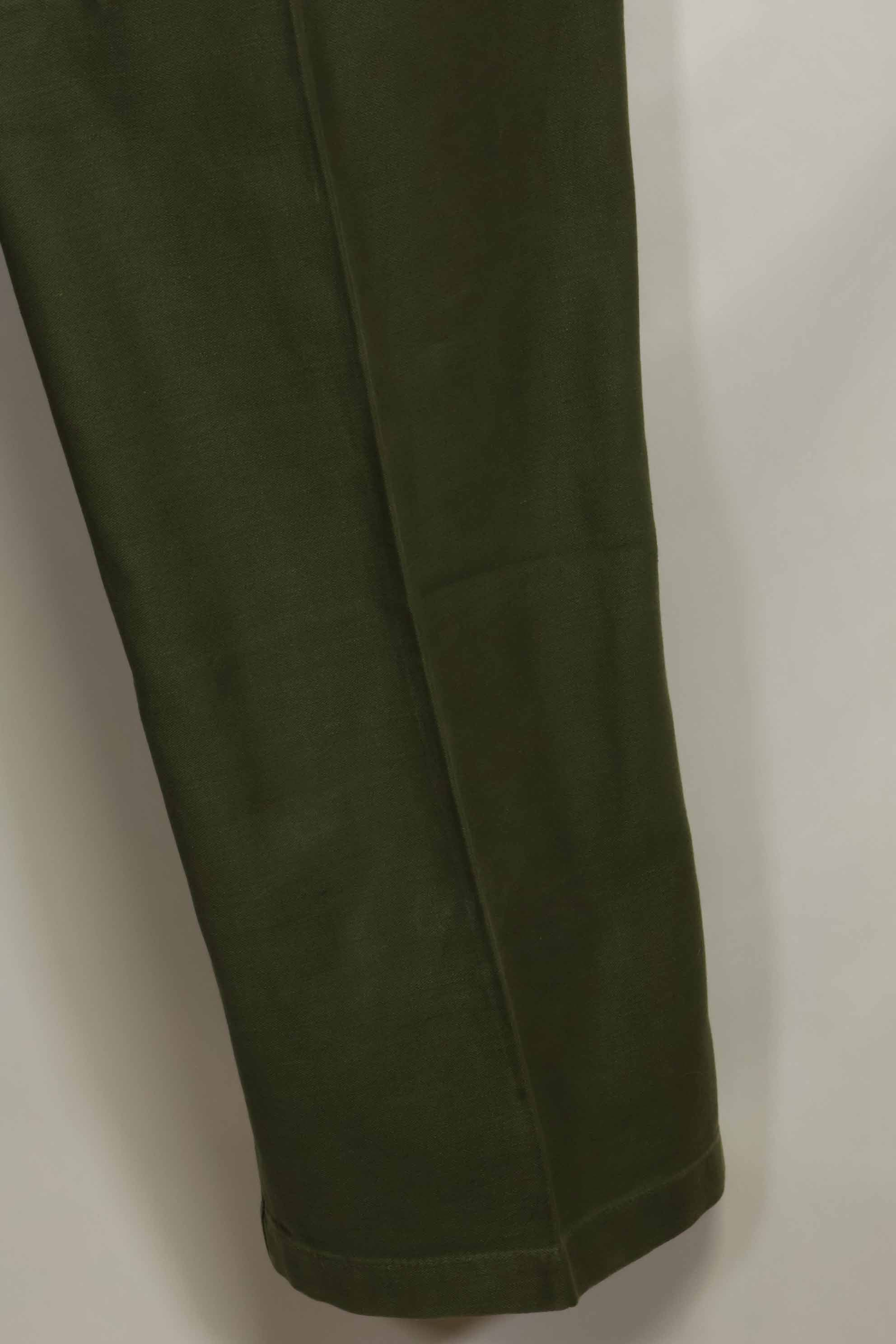 1960年代ロット　OG-107 ベイカーパンツ　カーゴポケット改造　元特殊部隊隊員　中古品　C