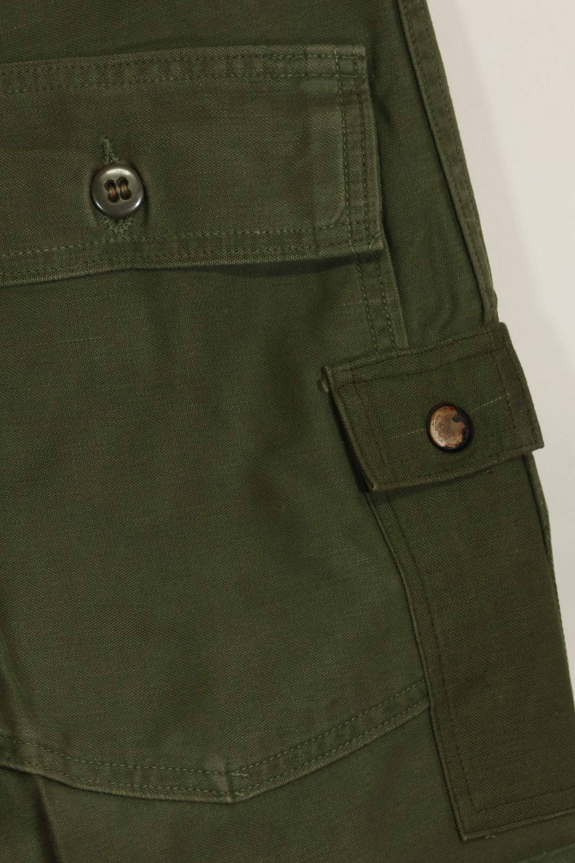 1960年代ロット　OG-107 ベイカーパンツ　カーゴポケット改造　元特殊部隊隊員　中古品　C