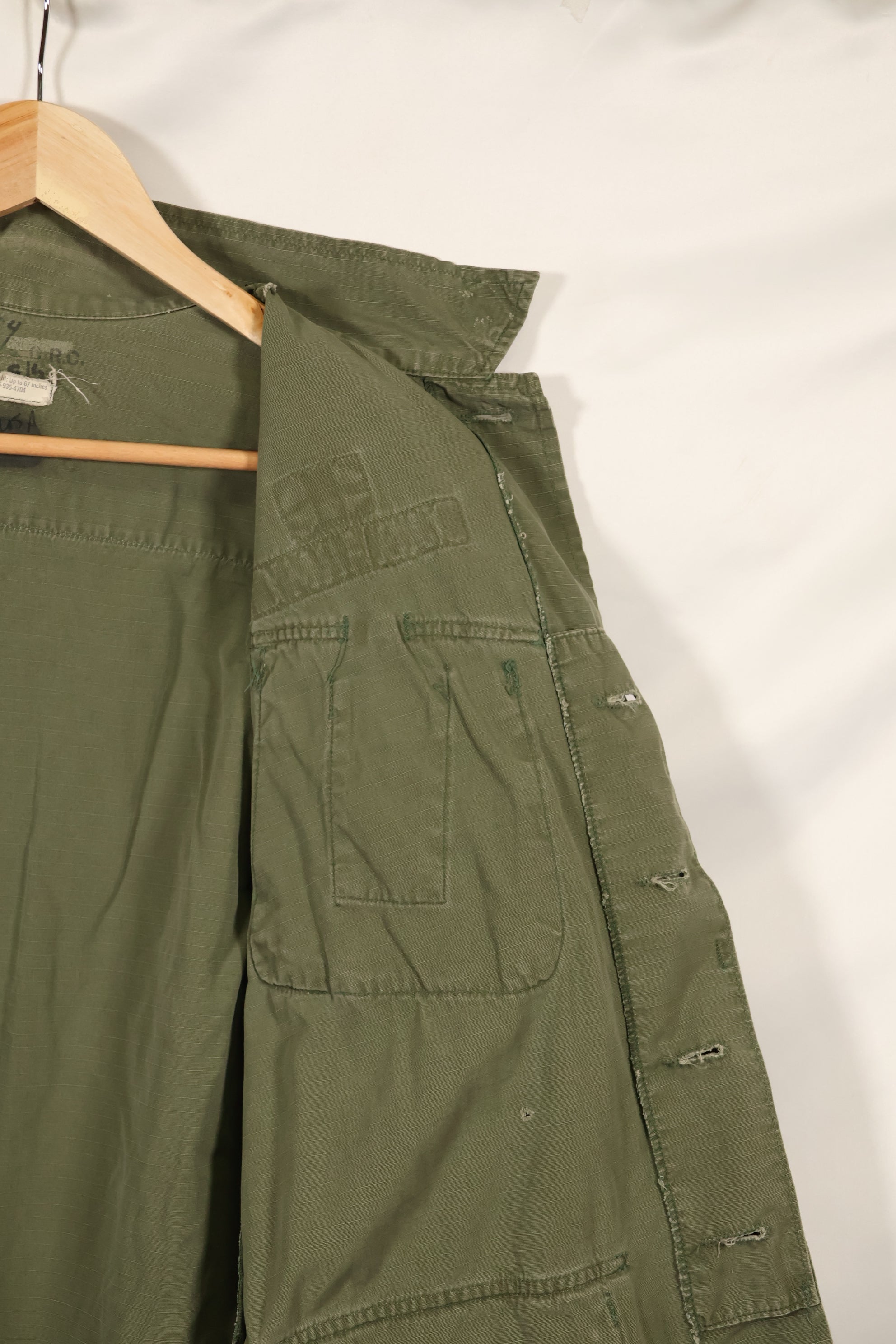 Circa 1970 S-S Size 4th Model Jungle Fatigue Jacket, Used, Released by Film Company