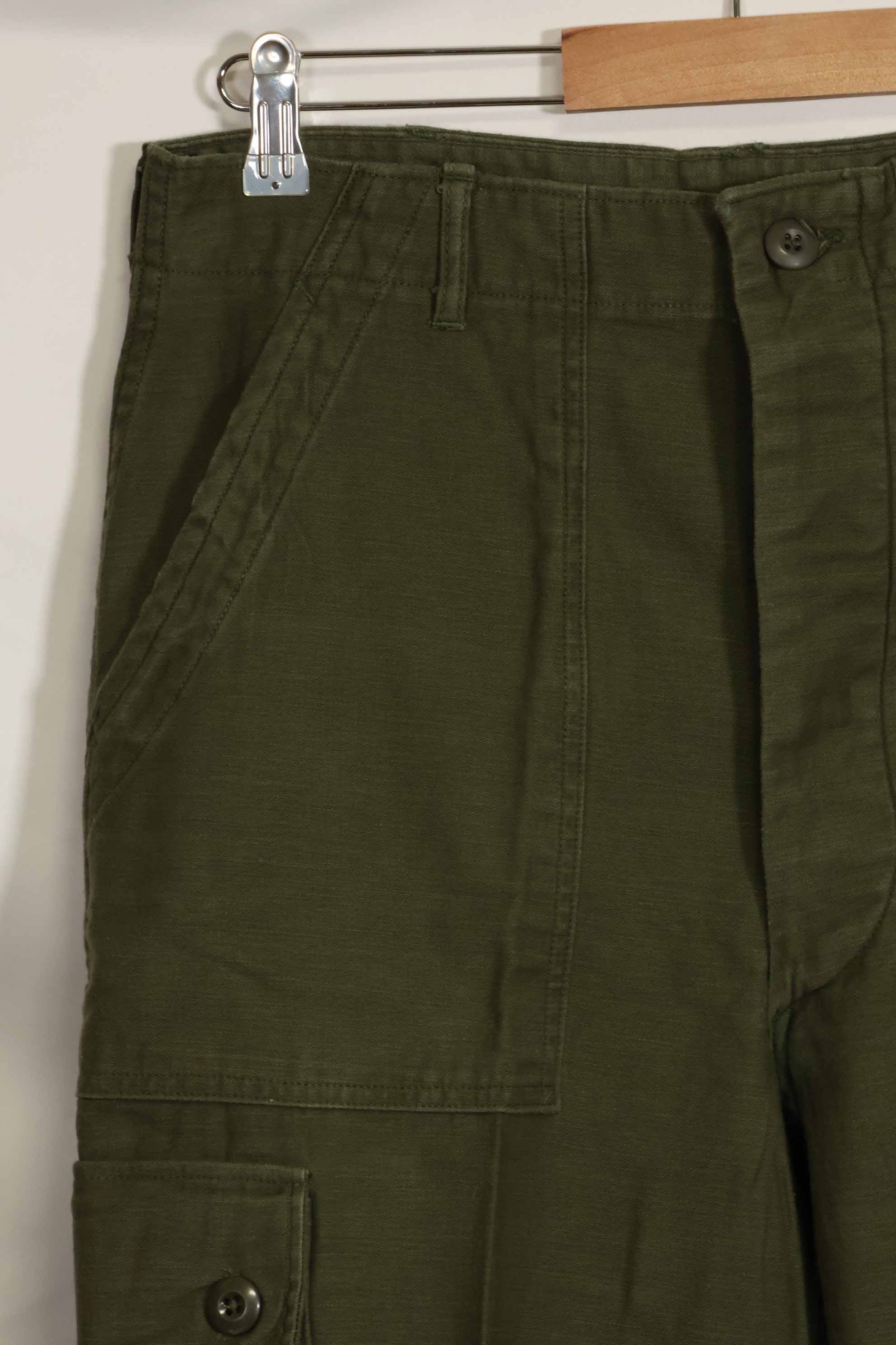 1960年代ロット　OG-107 ベイカーパンツ　カーゴポケット改造　元特殊部隊隊員　中古品　D